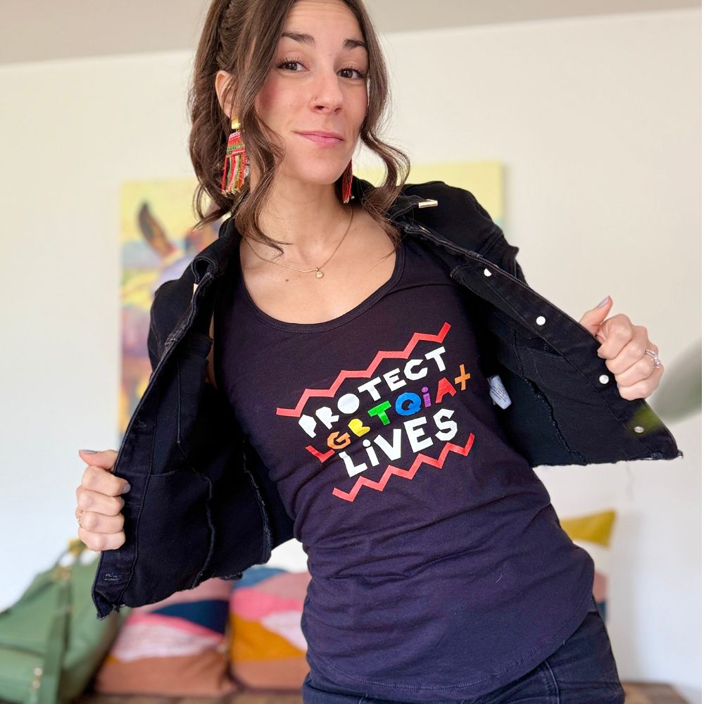 Protect LGBTQIA+ Lives Racerback