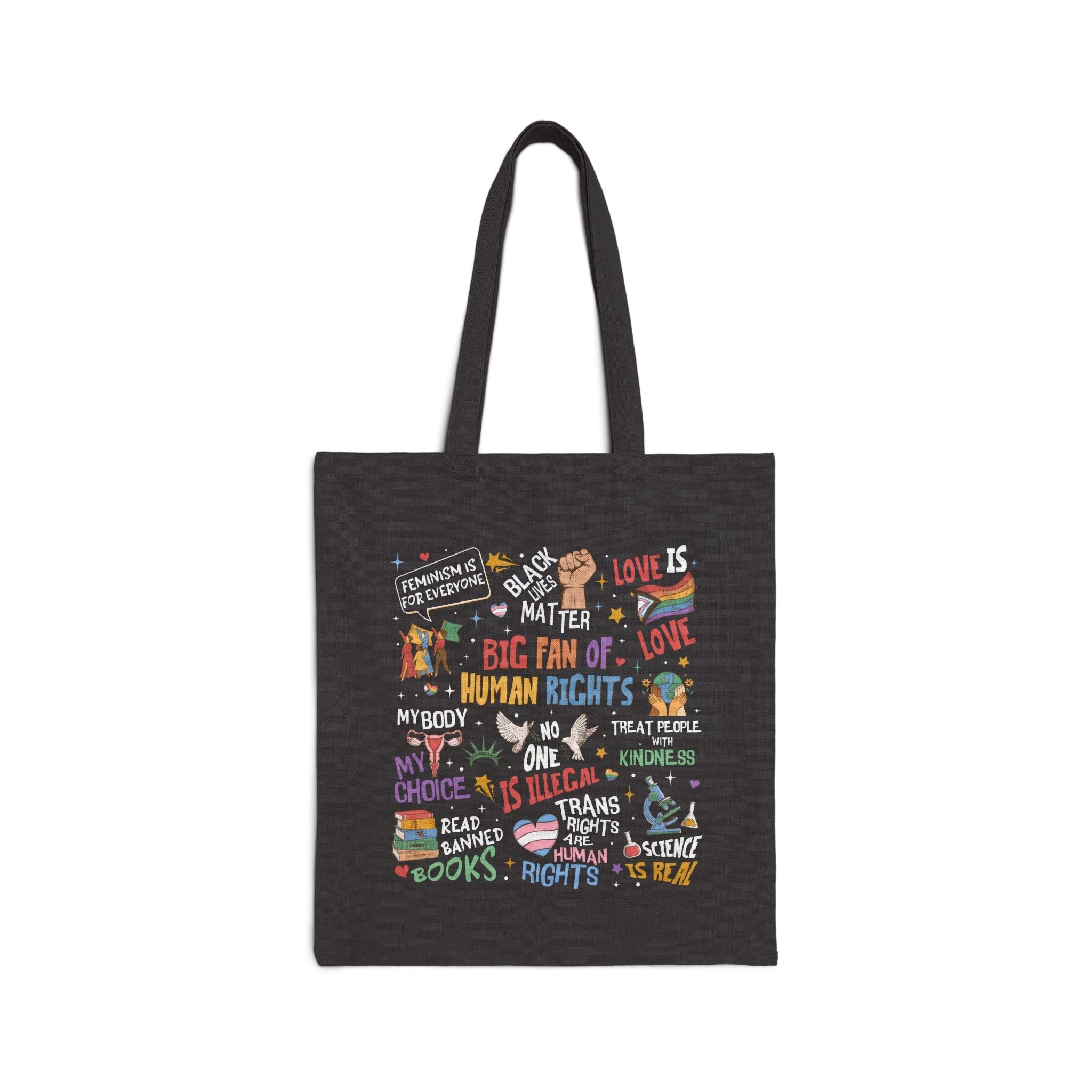 Big Fan of Human Rights - Canvas Tote Bag
