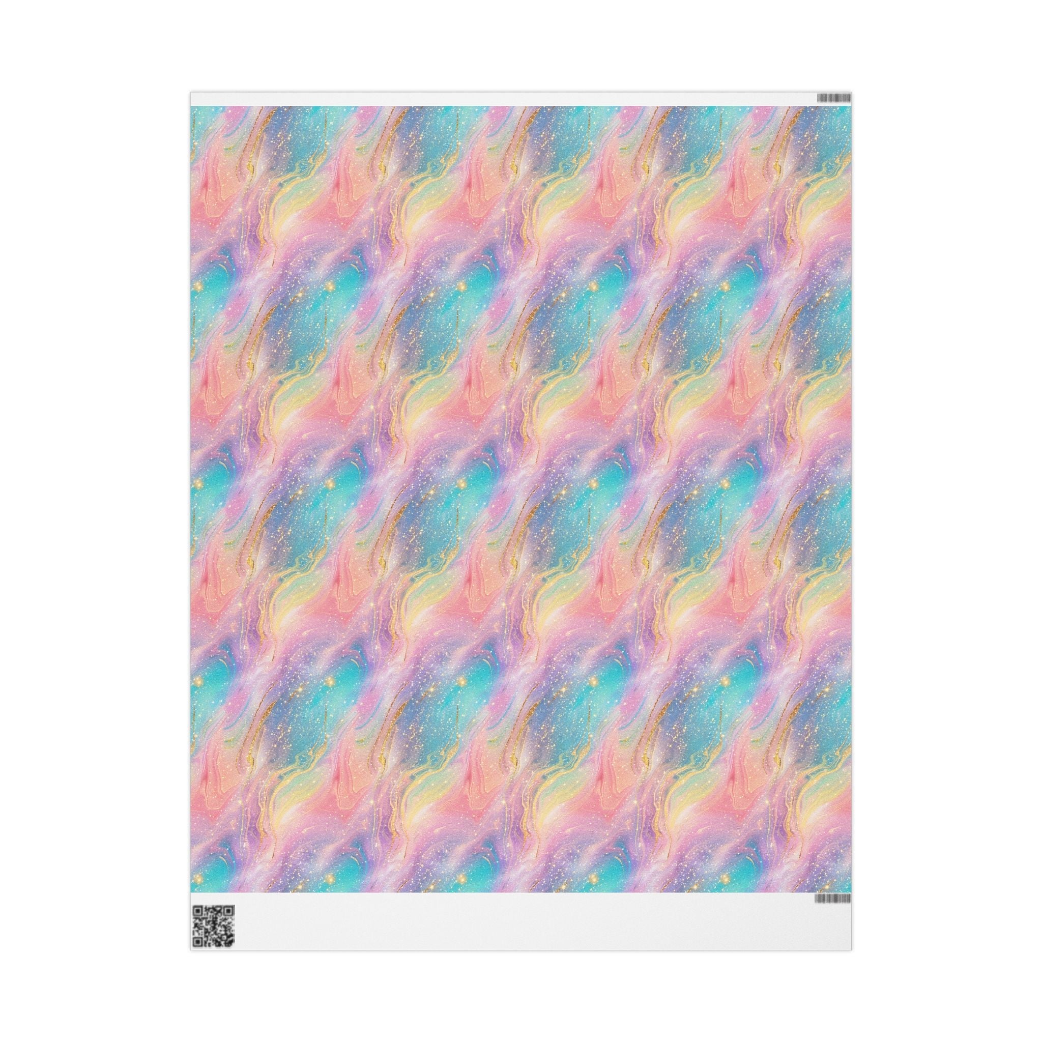 Bespattered Facade Pastel Dreams Wrapping Paper | Three Sizes | Glossy or Matte