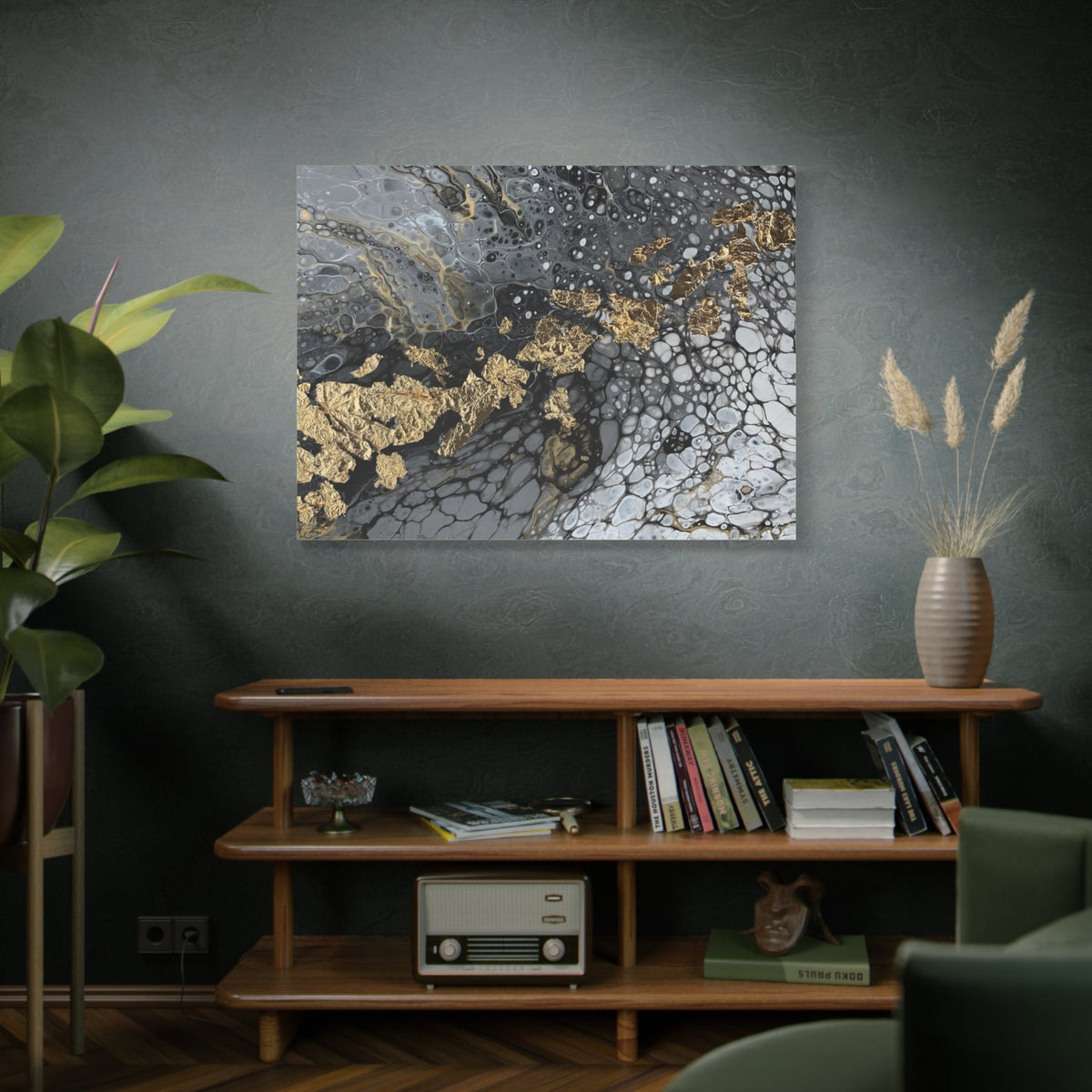 Bespattered Facade You're Golden Stretched Matte Canvas Art Prints | Multiple Sizes