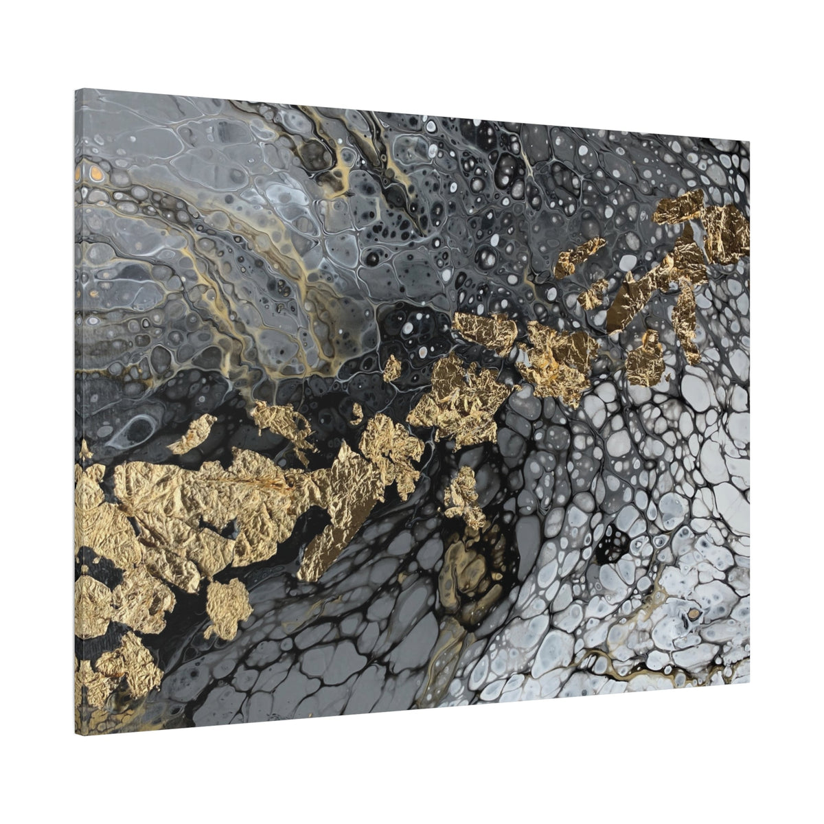 Bespattered Facade You're Golden Stretched Matte Canvas Art Prints | Multiple Sizes