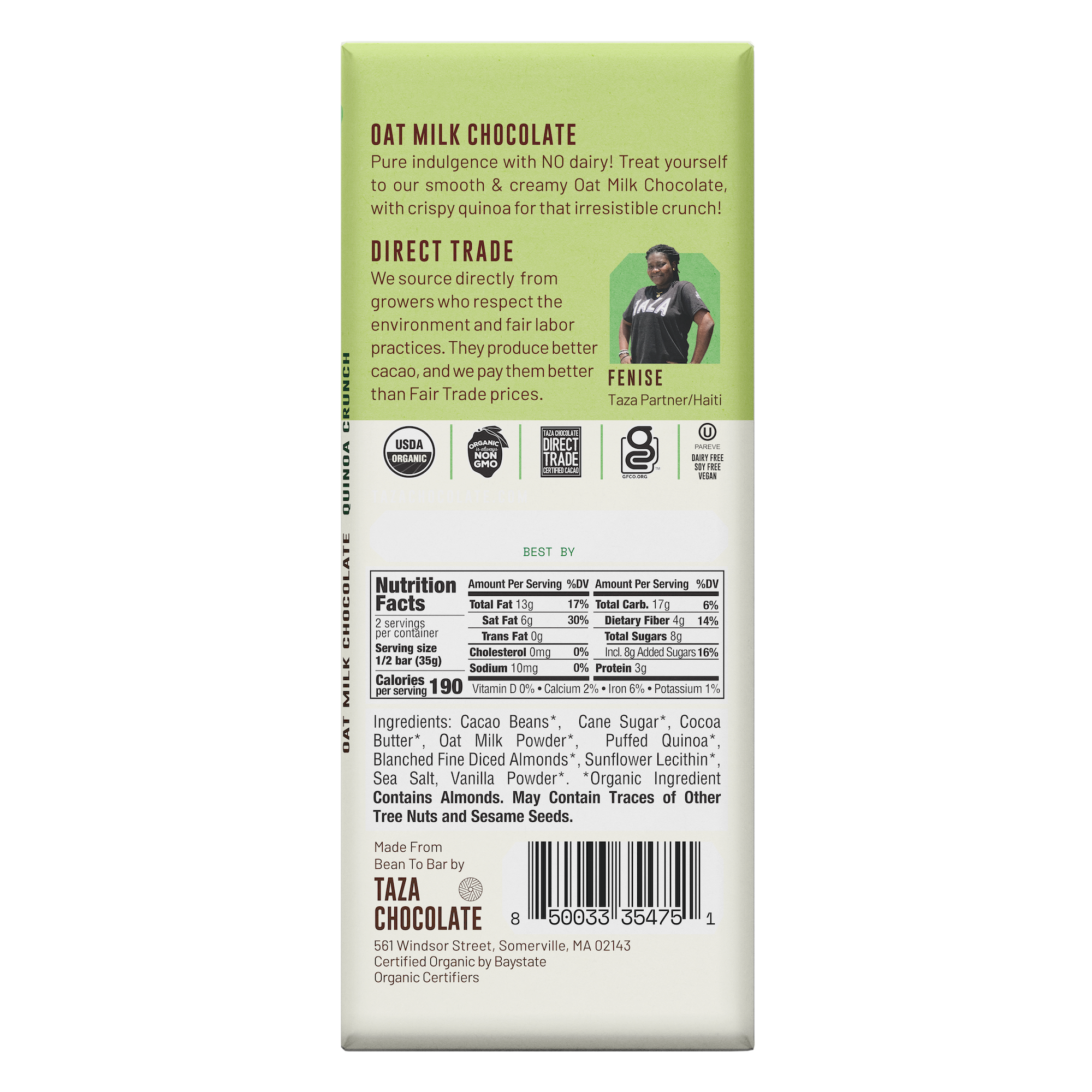 Oat Milk Quinoa Crunch Bar