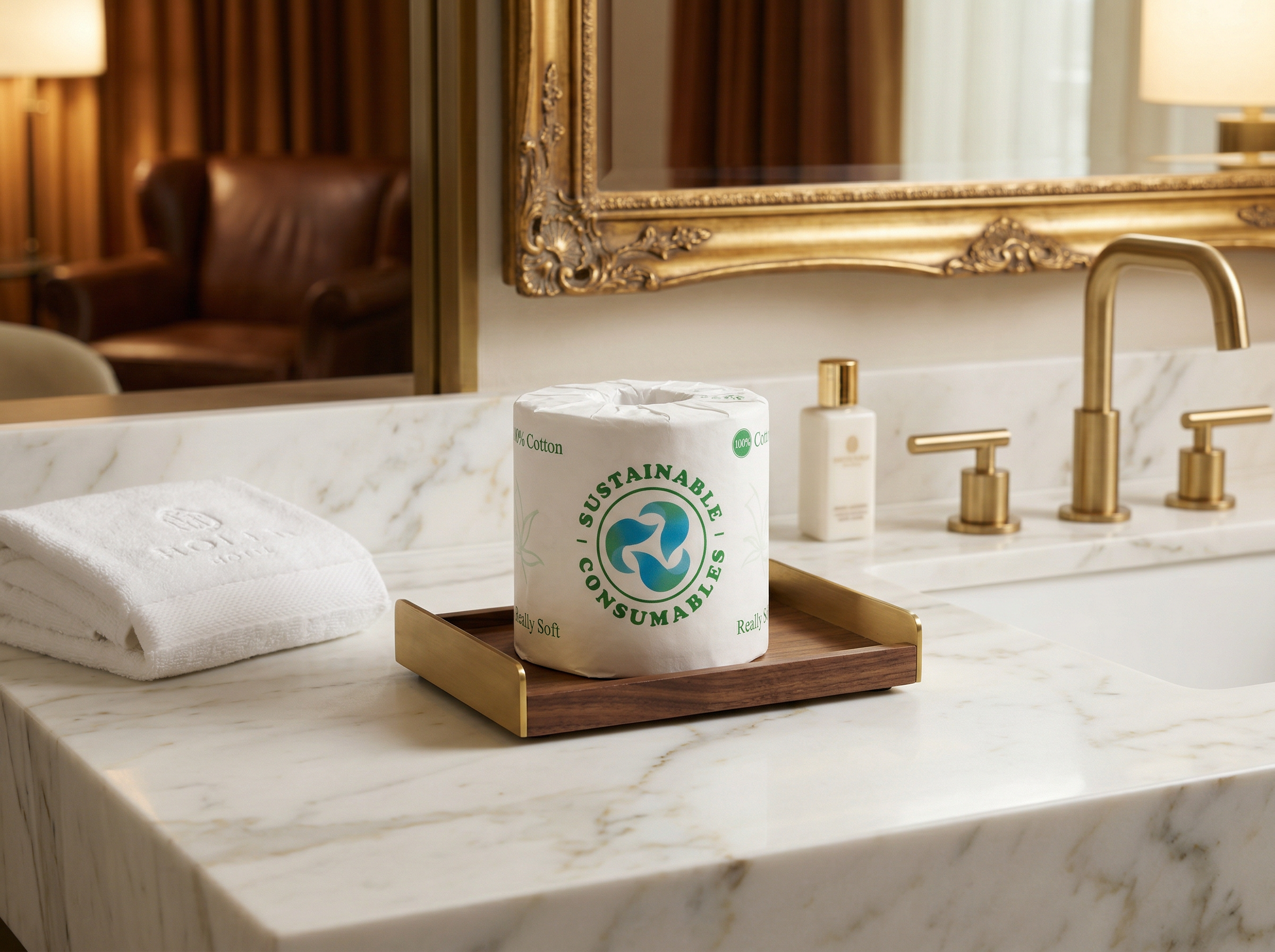 Healthy, Organic Bamboo Toilet Paper – 24 Rolls, 3-Ply, 400 Sheets Per Roll, Individually Wrapped