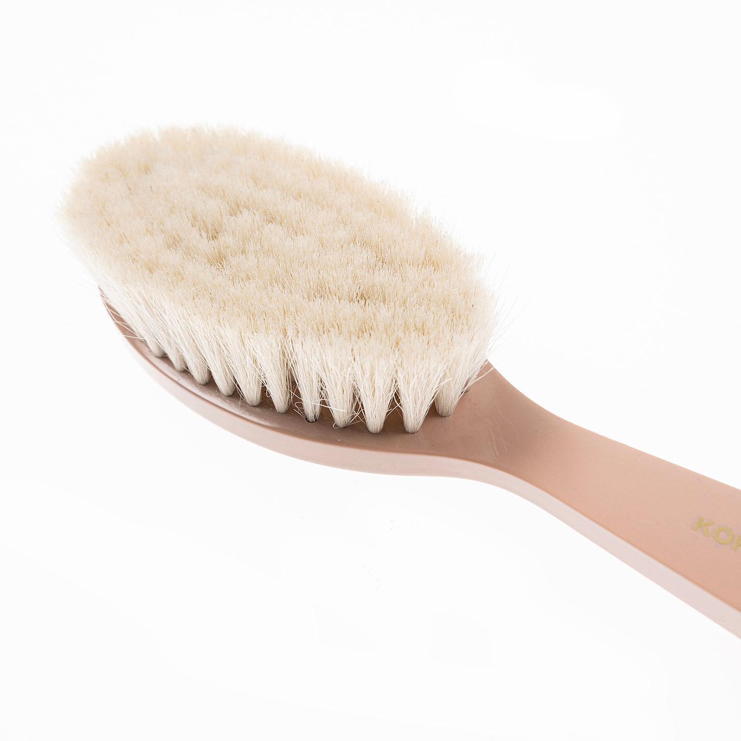 Pastel Baby Hair Brush - Soft Goat Bristle for Newborn & Infant Care