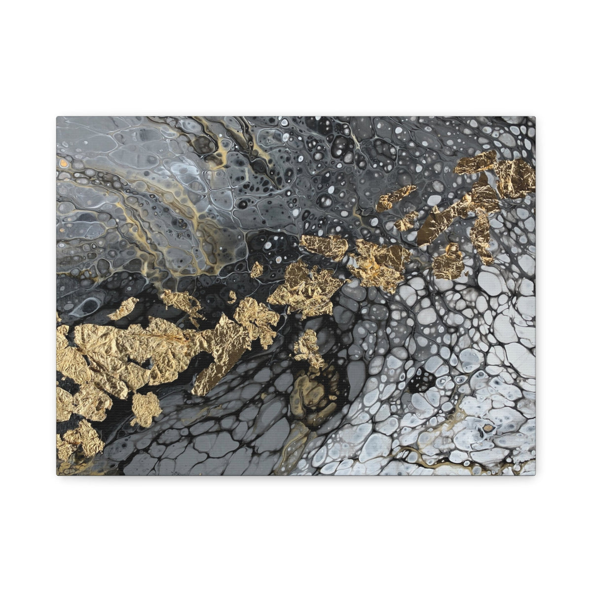 Bespattered Facade You're Golden Stretched Matte Canvas Art Prints | Multiple Sizes