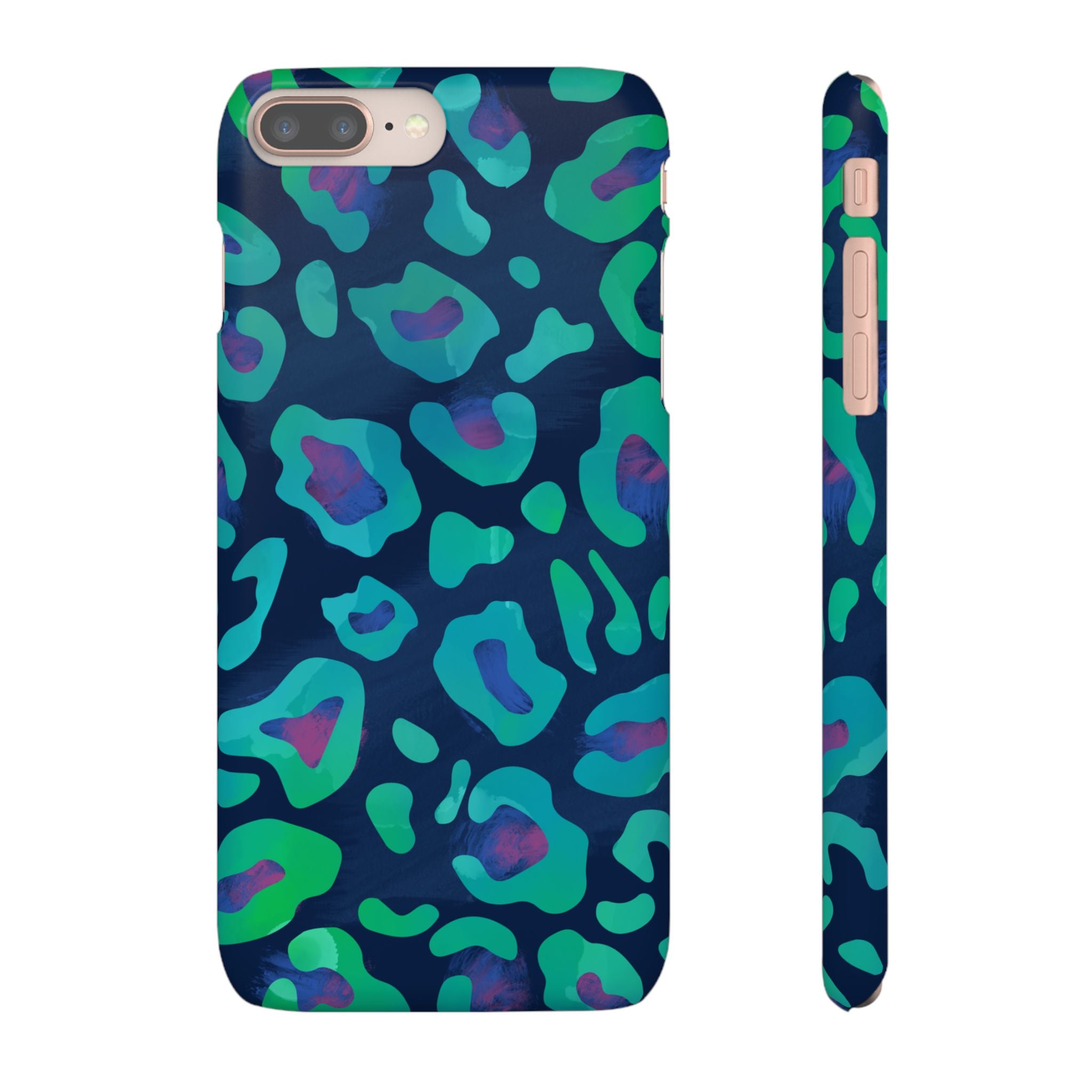 Bespattered Facade Emerald Leopard Snap Case