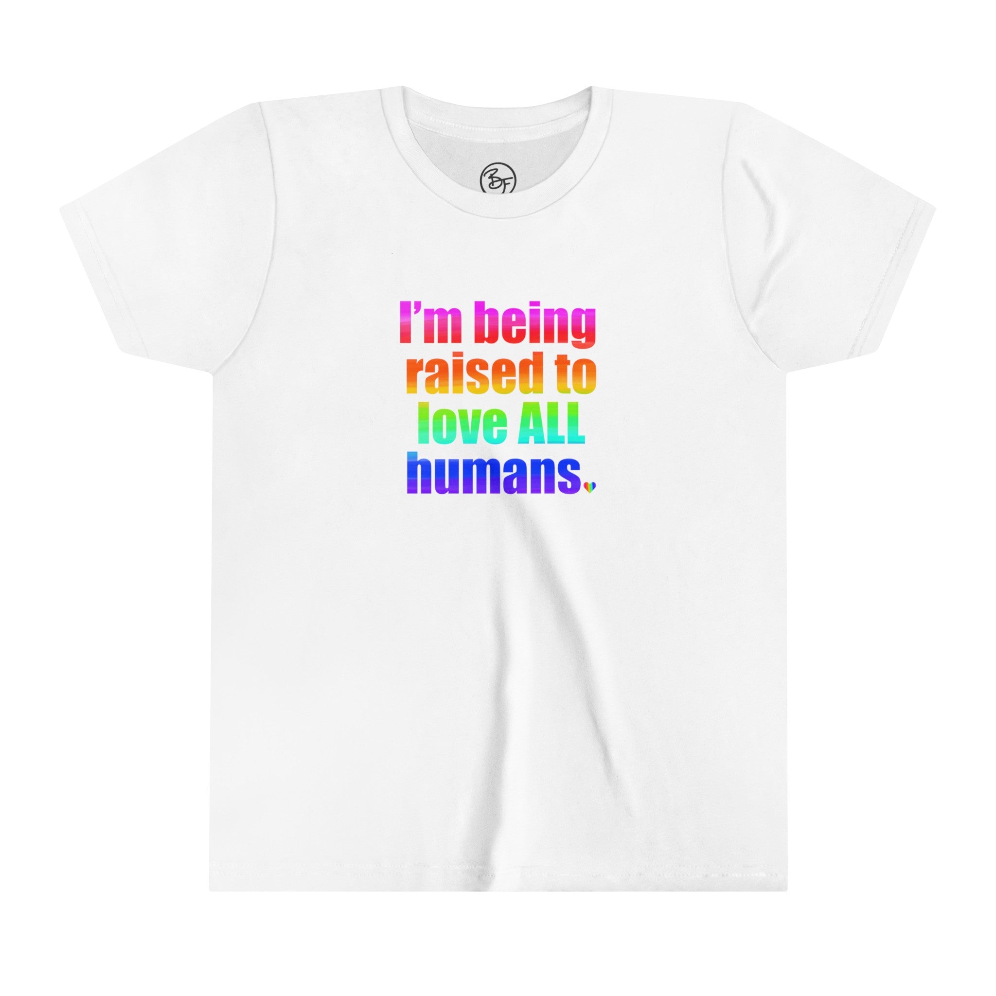 Bespattered Facade Love All Humans Youth Short Sleeve Tee