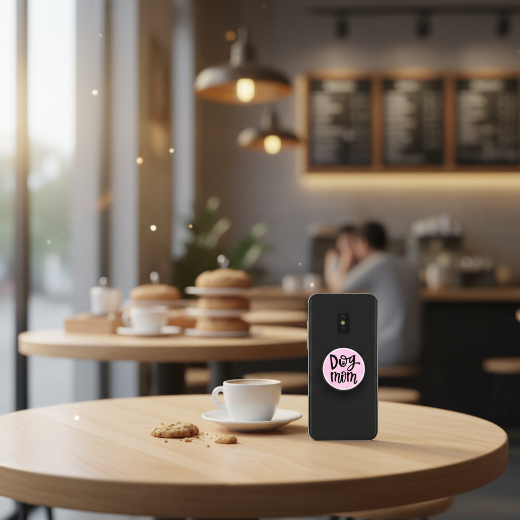 Phone grip: pop up/stand