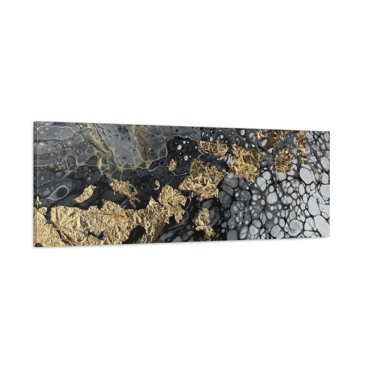 Bespattered Facade You're Golden Stretched Matte Canvas Art Prints | Multiple Sizes