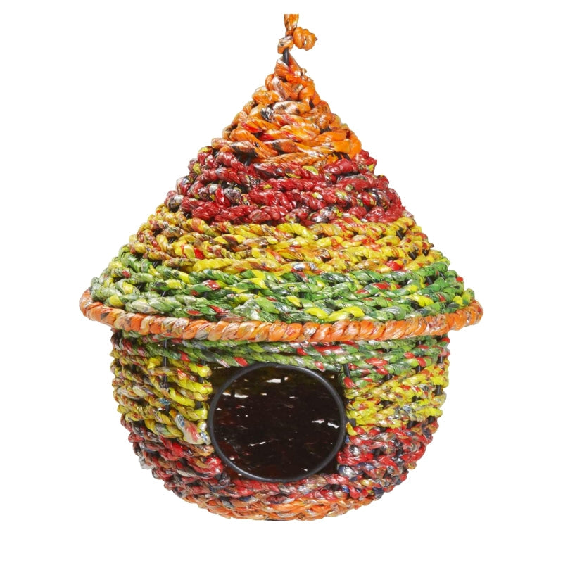 Cone Shape Multicolor Birdhouse