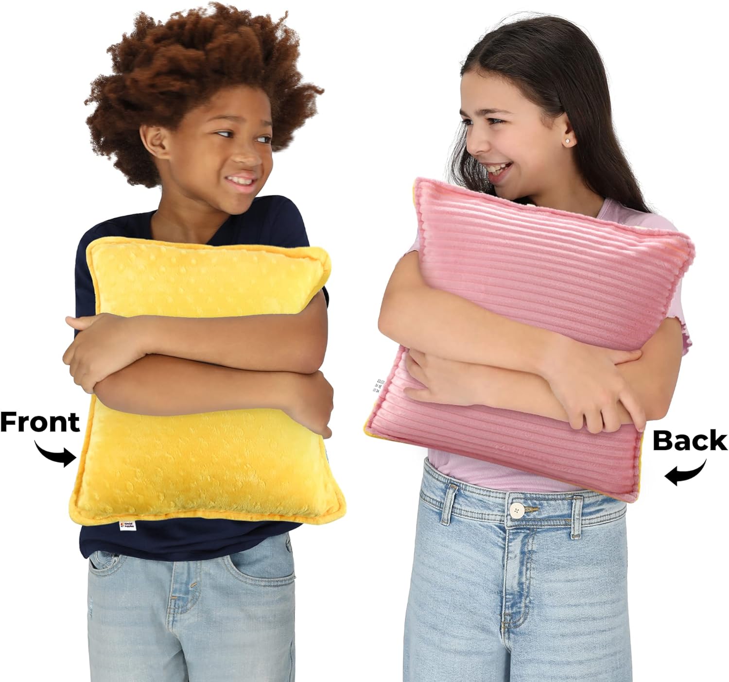 Sensory Vibrating Pillow - Pink & Yellow