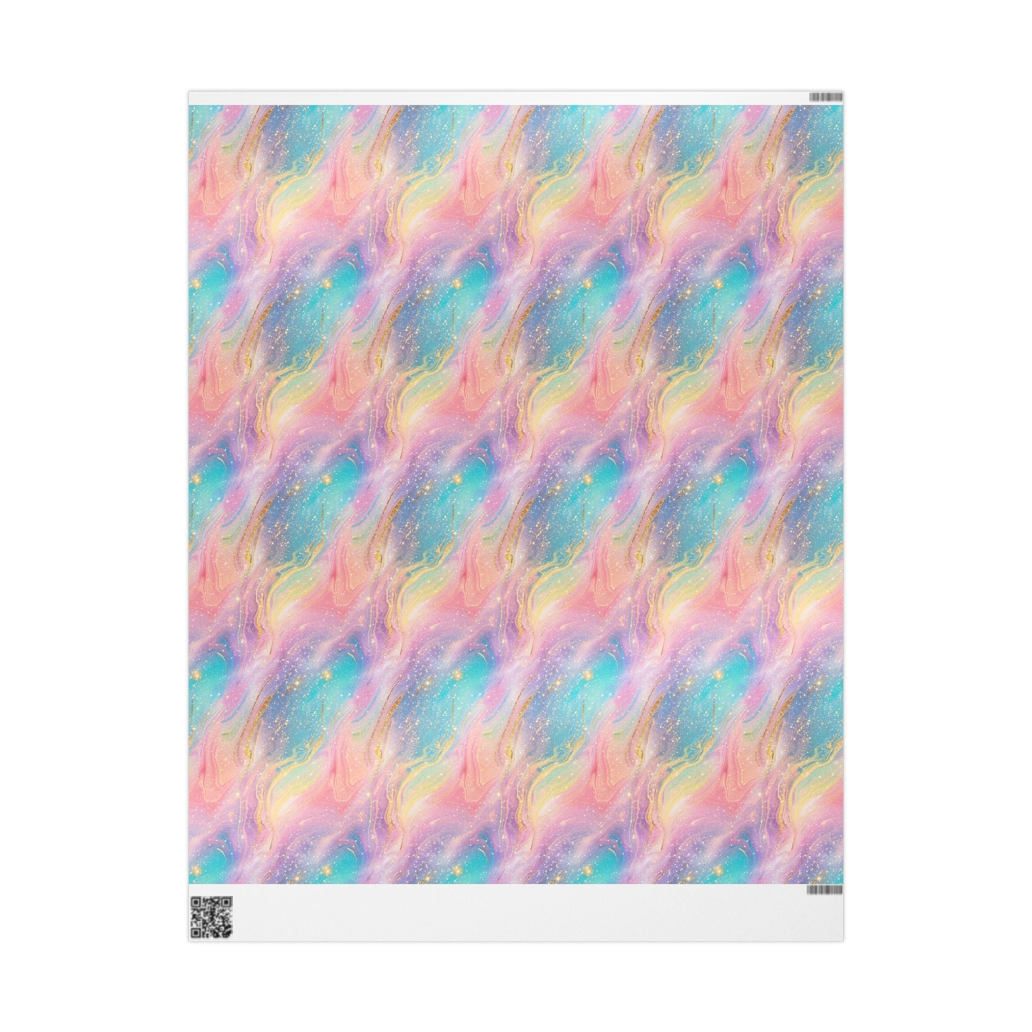 Bespattered Facade Pastel Dreams Wrapping Paper | Three Sizes | Glossy or Matte