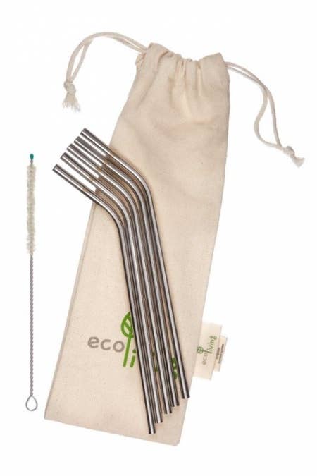 Stainless Steel Drinking Straw - Standard Bent (No bag or cleaner) - Single Straw