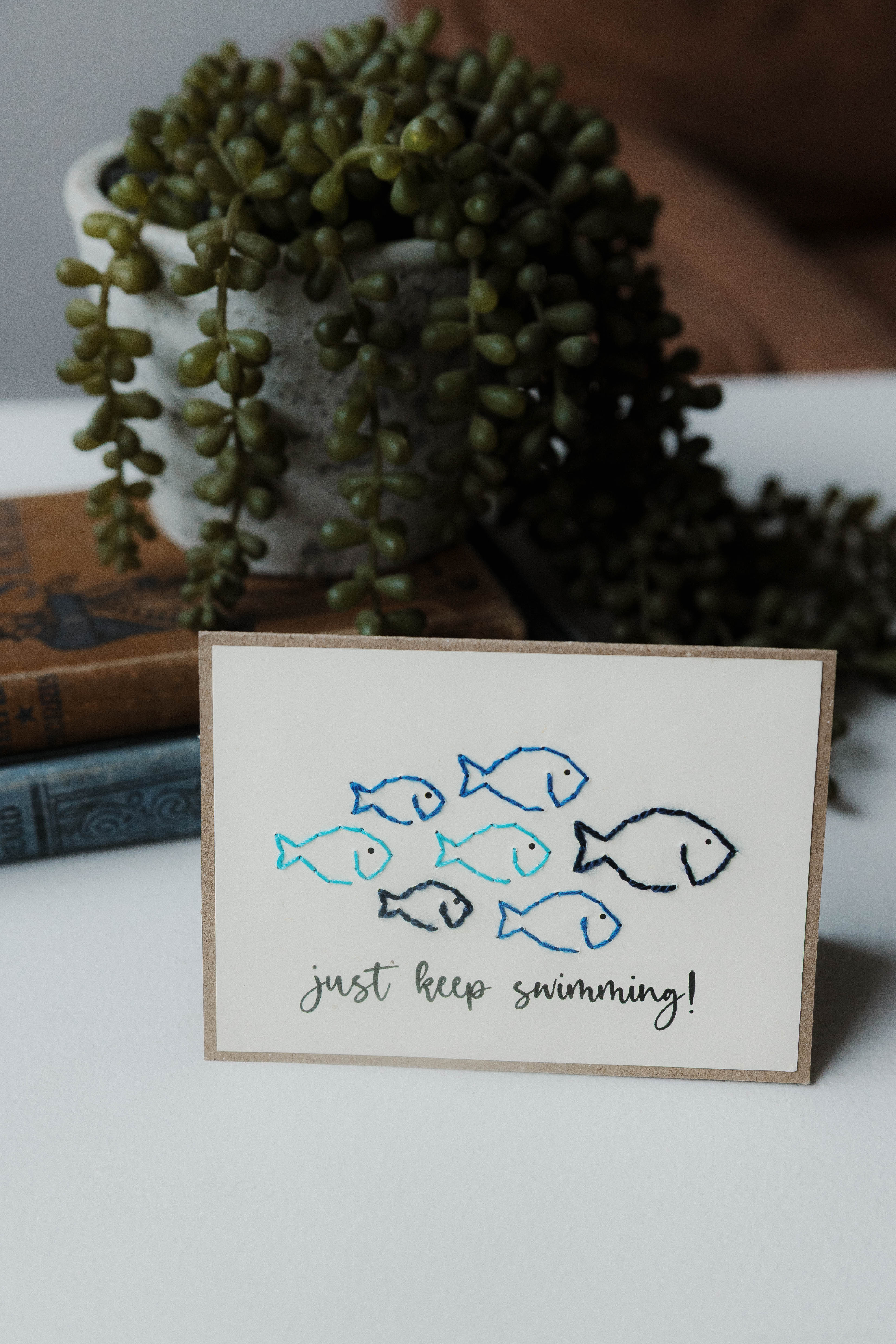 Just Keep Swimming Greeting Card