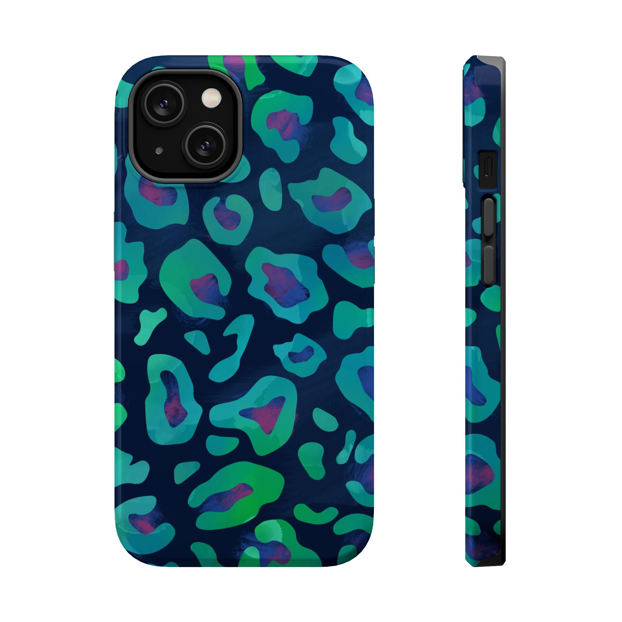 Bespattered Facade Emerald Leopard MagSafe Tough Case