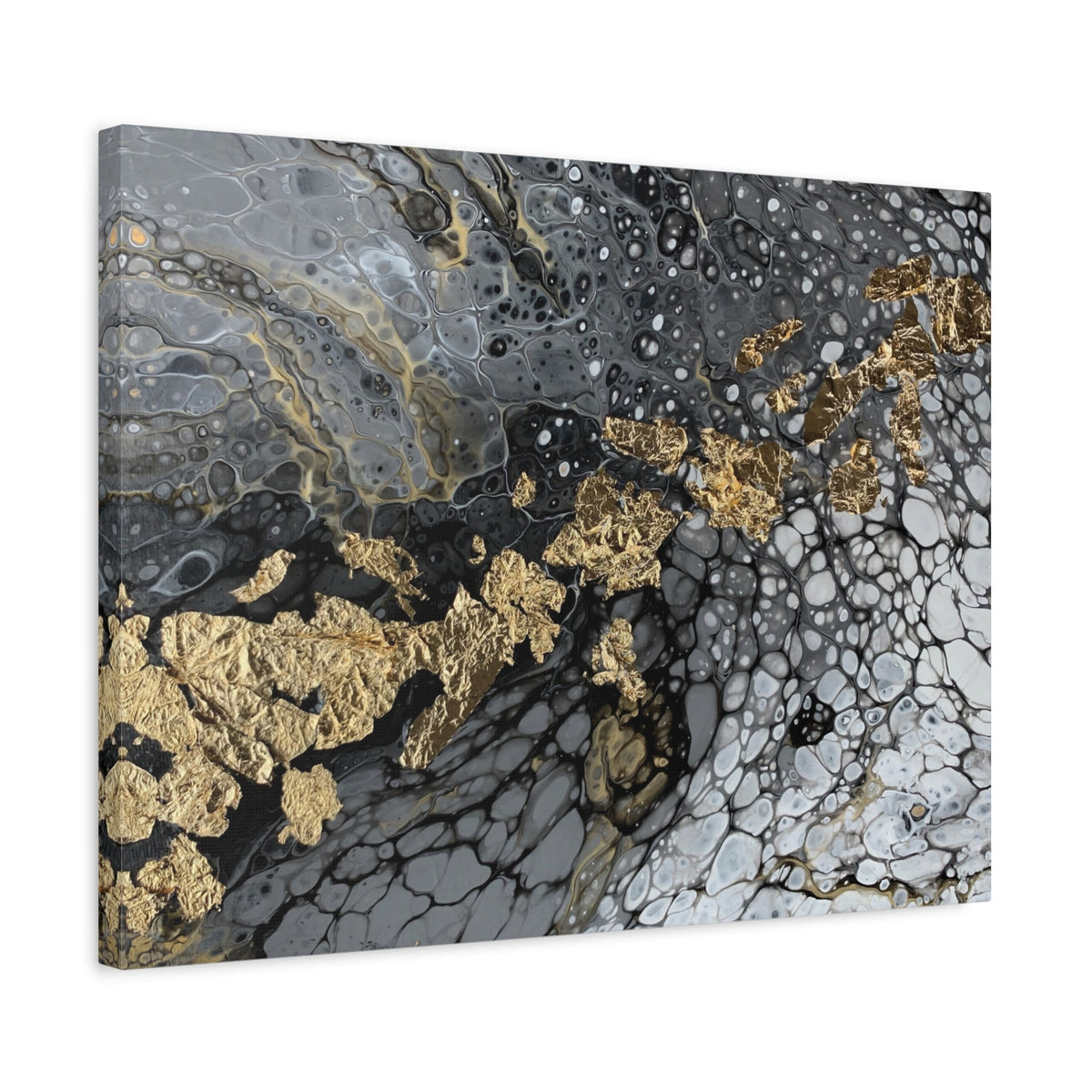 Bespattered Facade You're Golden Stretched Matte Canvas Art Prints | Multiple Sizes