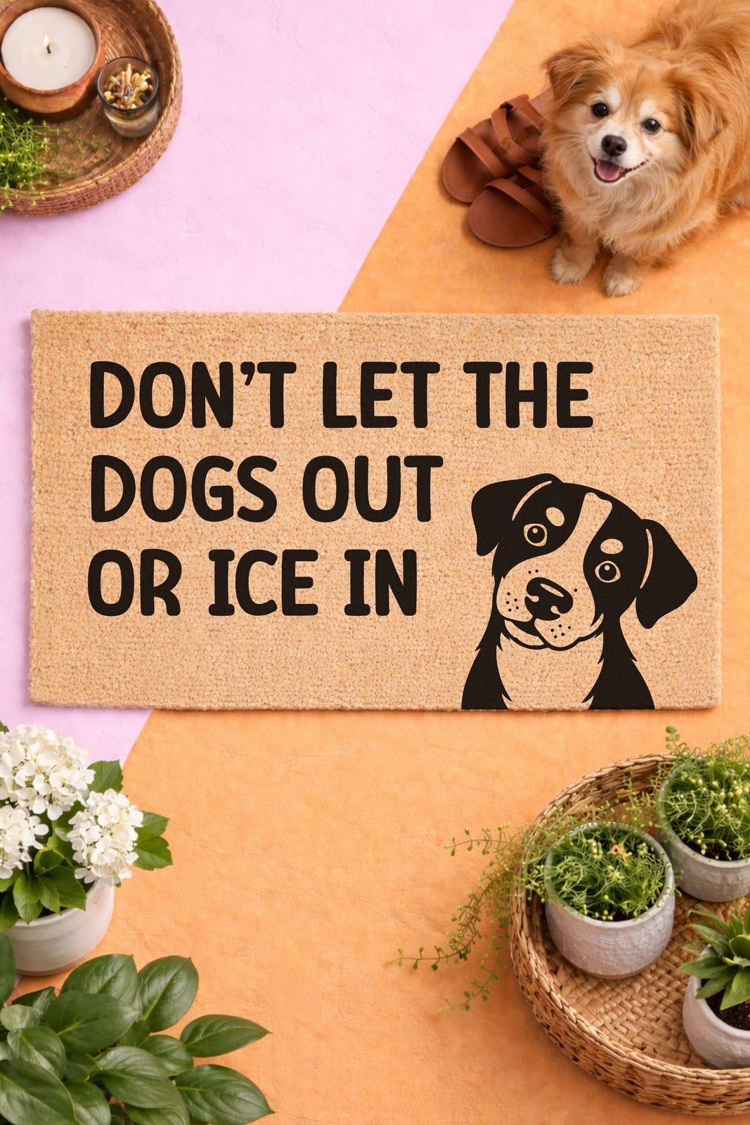Dogs Out or ICE In Doormat