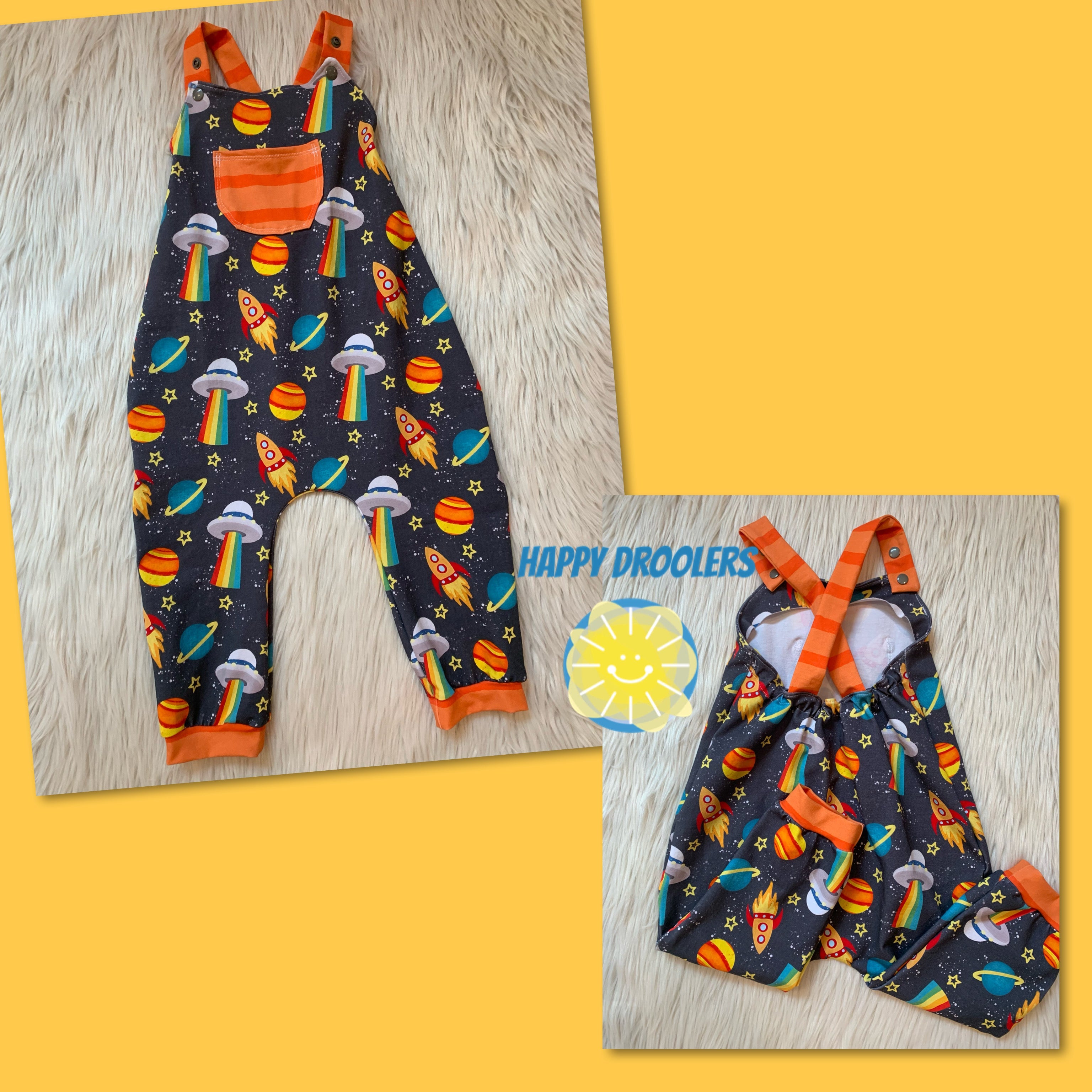 Rainbow Space Overalls