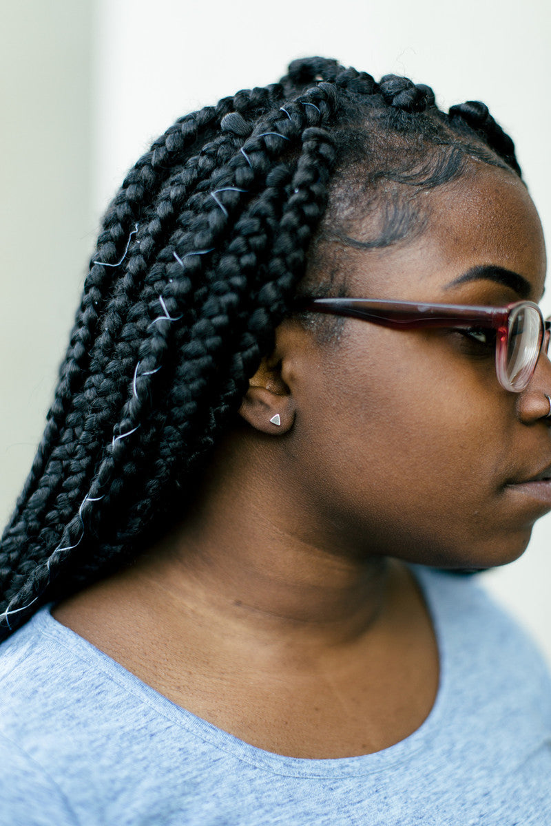 Tiny Triangle Sterling Studs