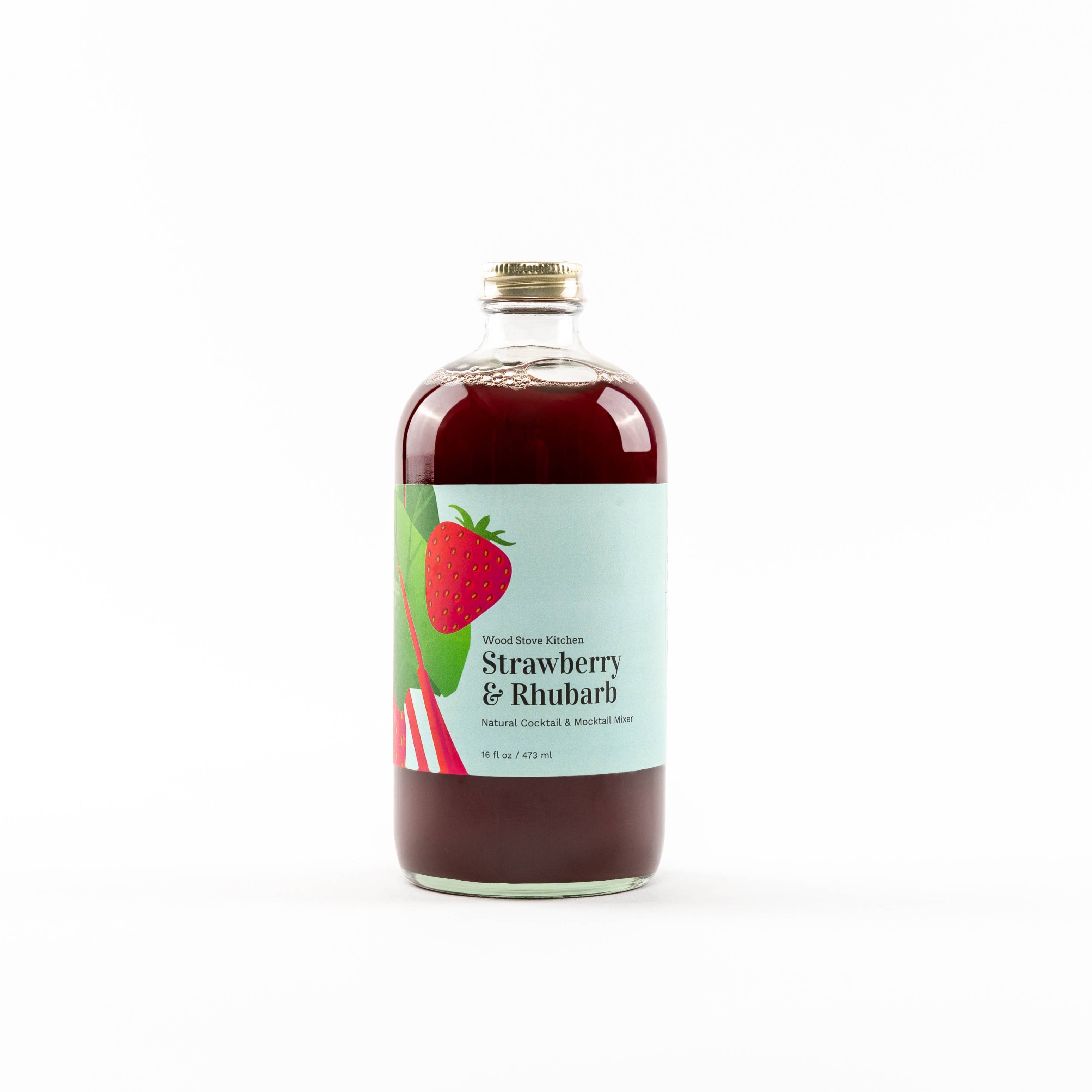 Strawberry-Rhubarb Cocktail & Mocktail Mixer, 16 fl oz