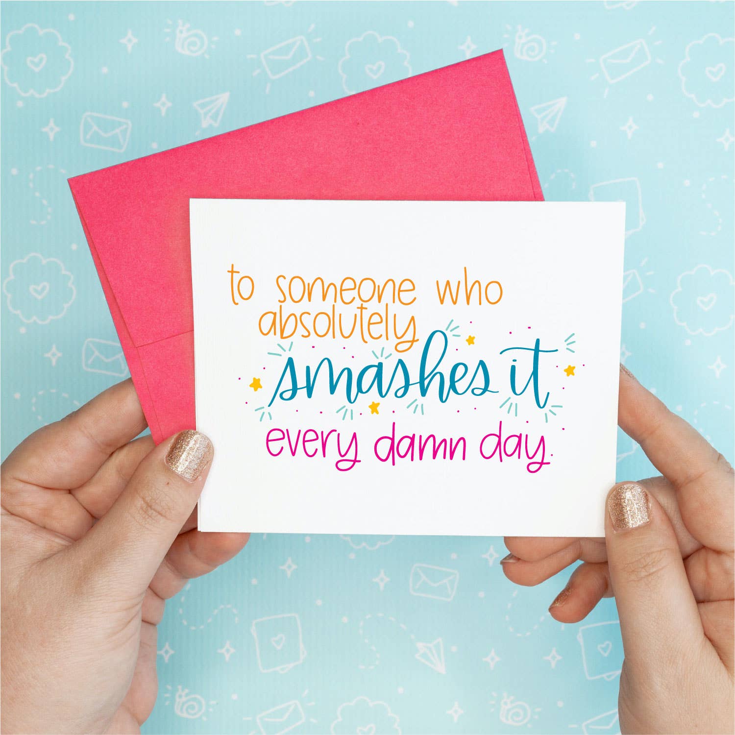 Smashes It Funny Congrats Greeting Card