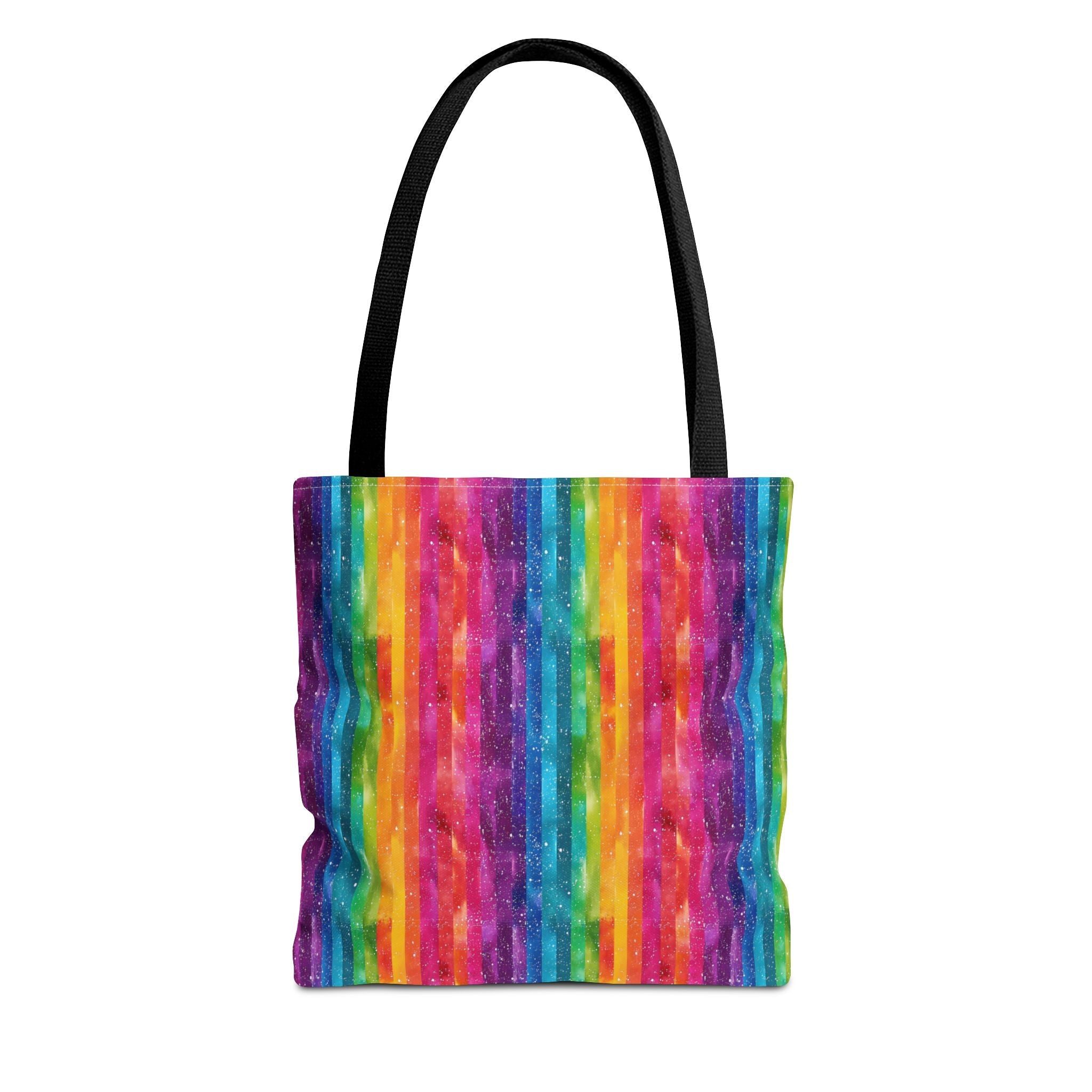 Bespattered Facade Rainbow Stripes Eco-Friendly Carryall Tote Bag