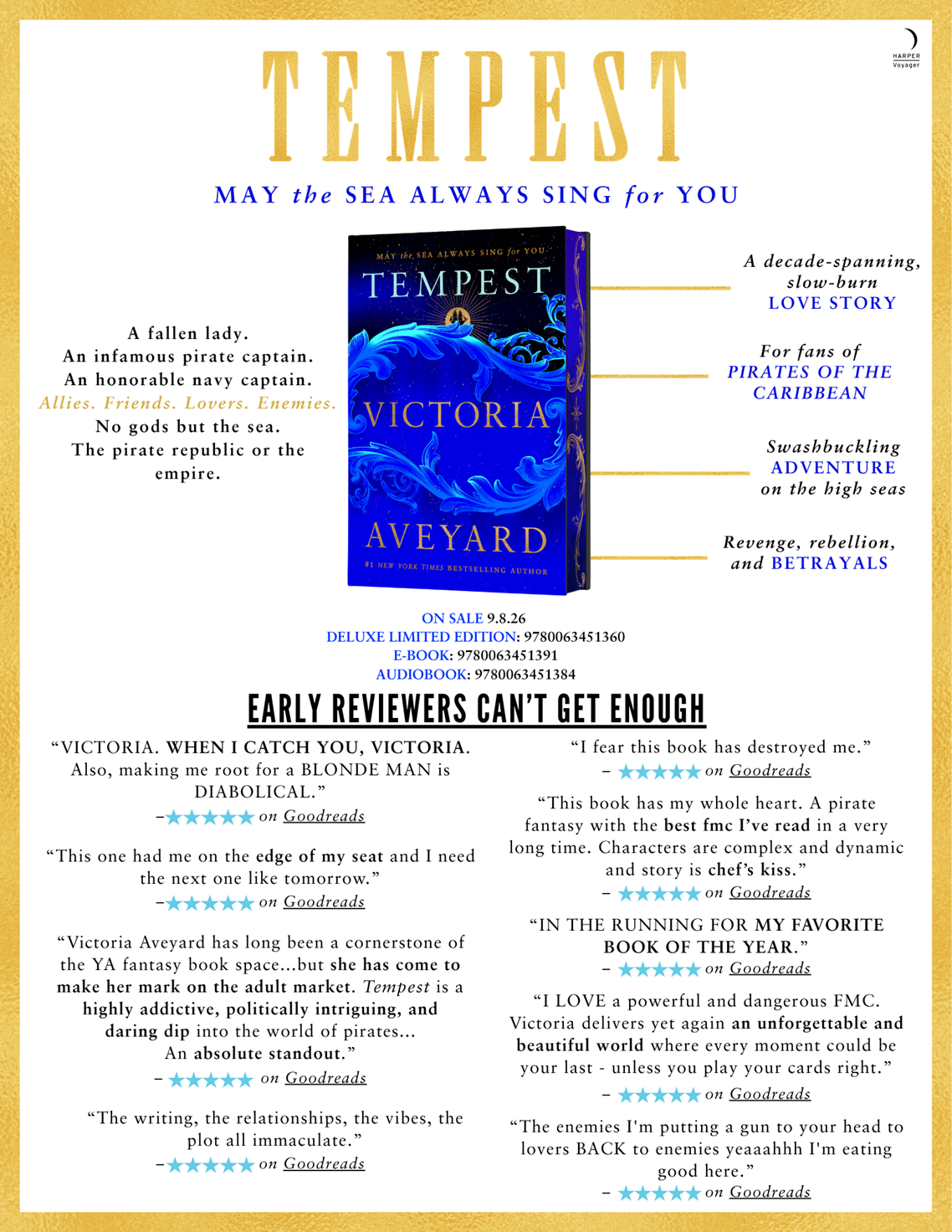 Tempest (Deluxe Limited Edition): A Novel (The Lyrian Sea) by Victoria Aveyard
