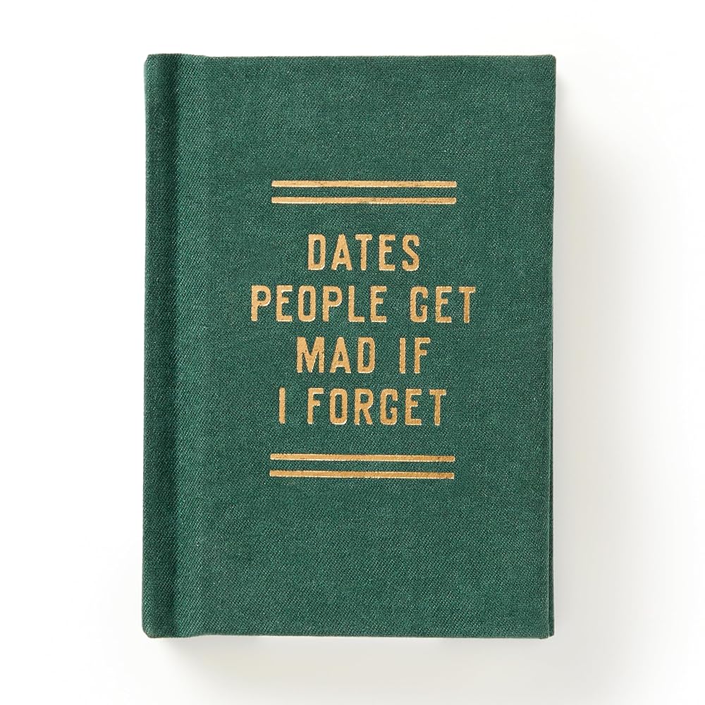 Dates People Get Mad If I Forget Tiny Diary by Brass Brass Monkey