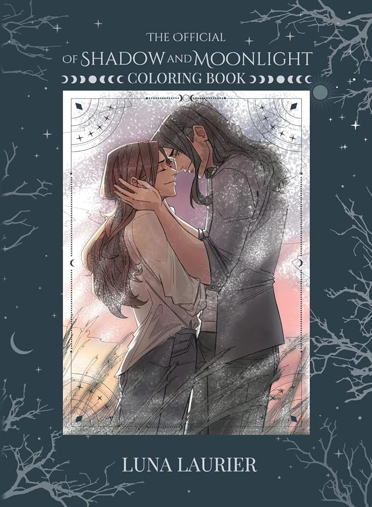 Of Shadow and Moonlight Official Coloring Book by Luna Laurier (signed)