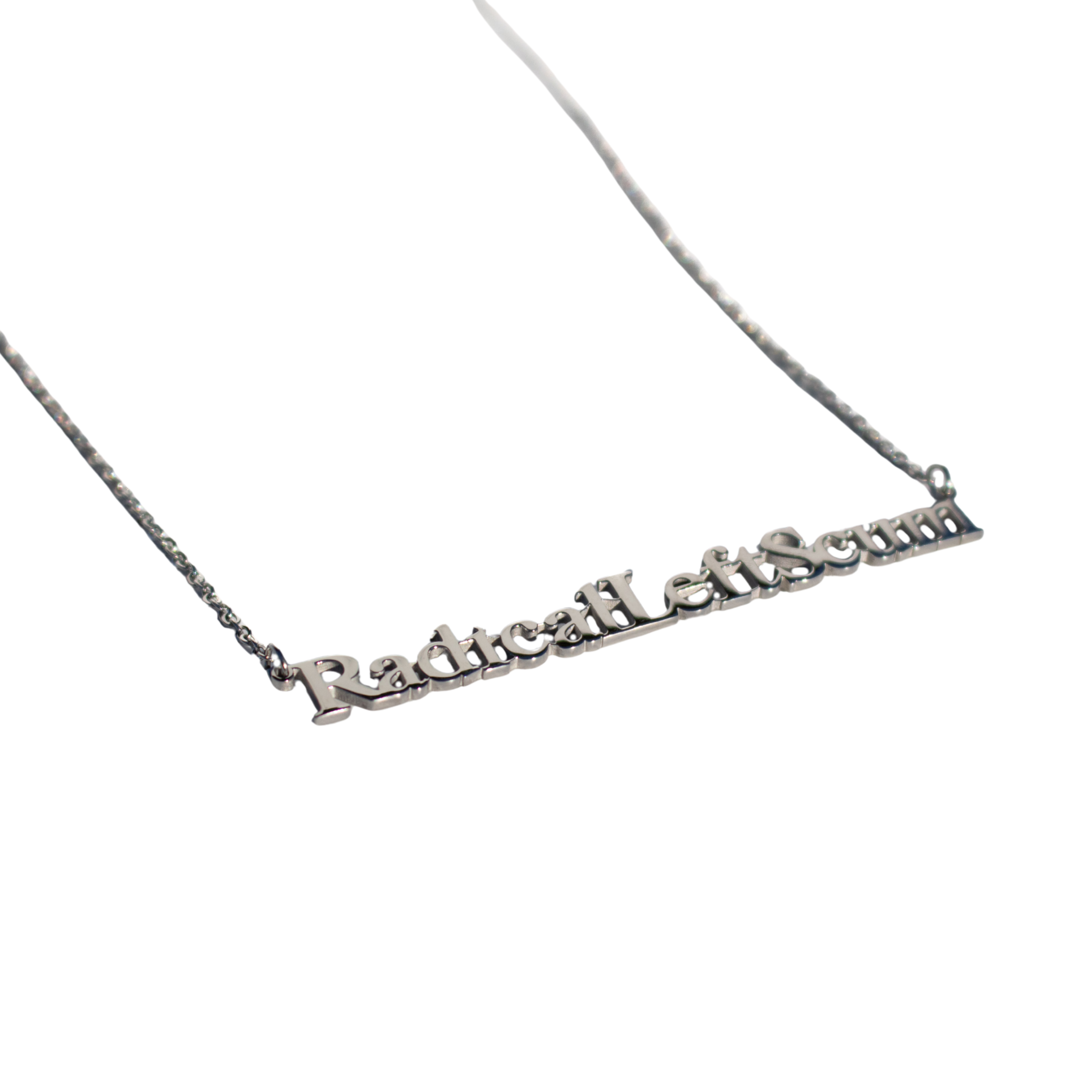Radical Left Scum Cutout Necklace