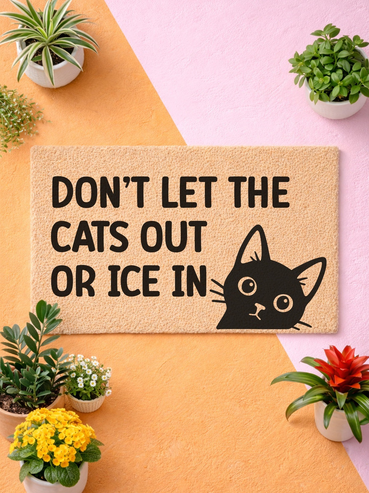 Don’t Let the Cats Out or ICE In Doormat