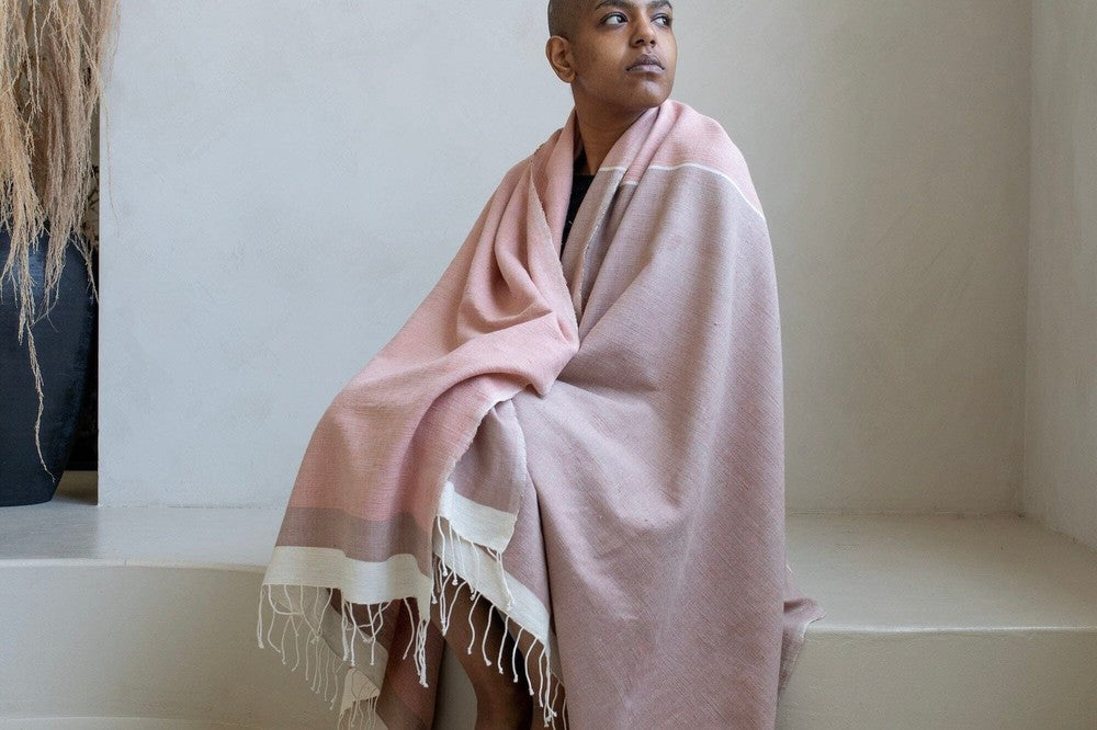 Abay Handwoven Eco-Friendly Ethiopian Cotton Beach Towel