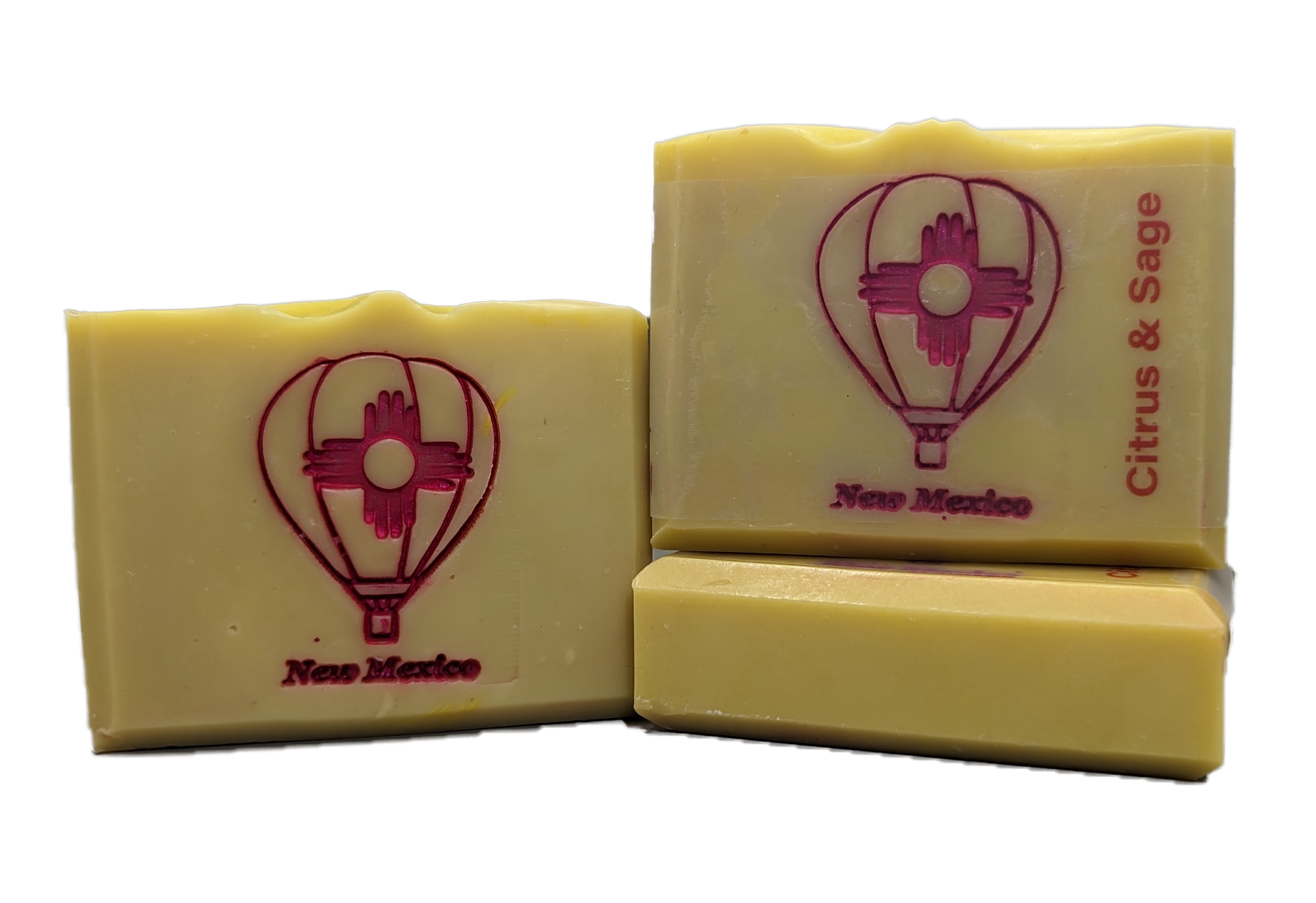 Citrus & Sage Hand Painted New Mexico Balloon Fiesta Artisan Bar Soap