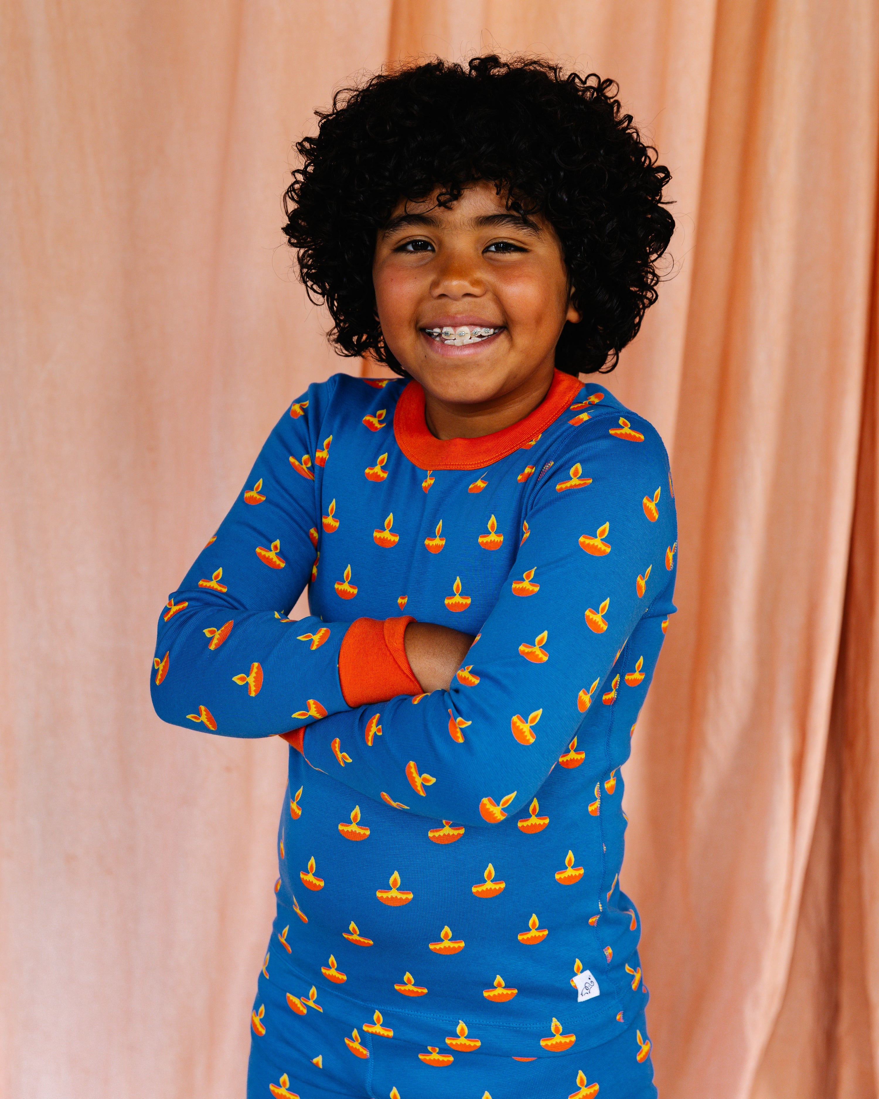 Big Kid Pajama Set – Blue Diya