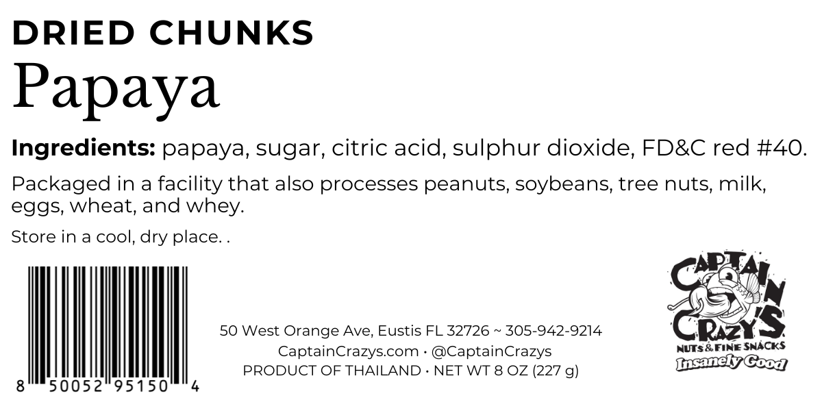 Dried Papaya Chunks