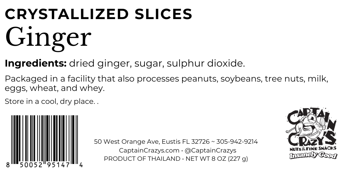 Crystallized Ginger Slices