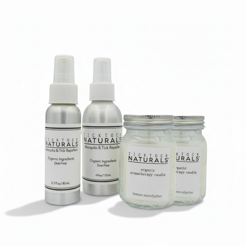 Tick Tock Naturals Organic Insect Repellent Backyard Bundle             .