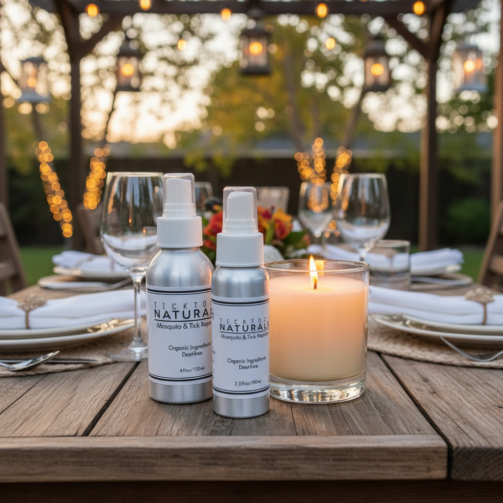 Tick Tock Naturals Organic Insect Repellent Backyard Bundle             .