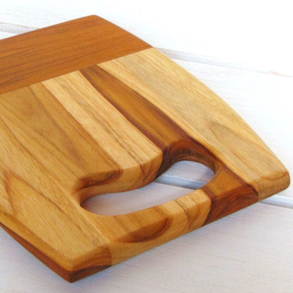 Teak Wood Barrel Cutting Board