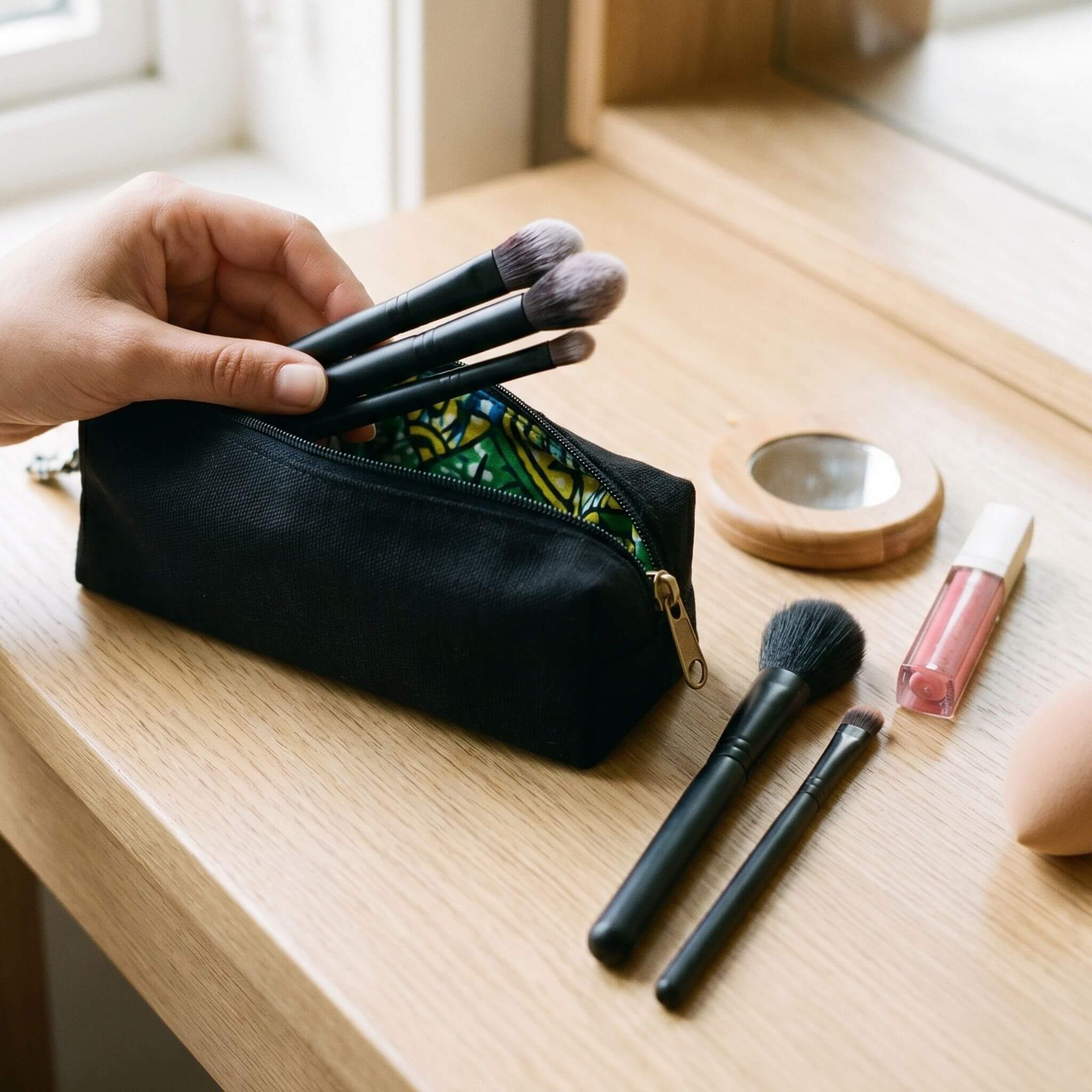 Canvas Pencil Pouch Bag, Everyday Pencil Case