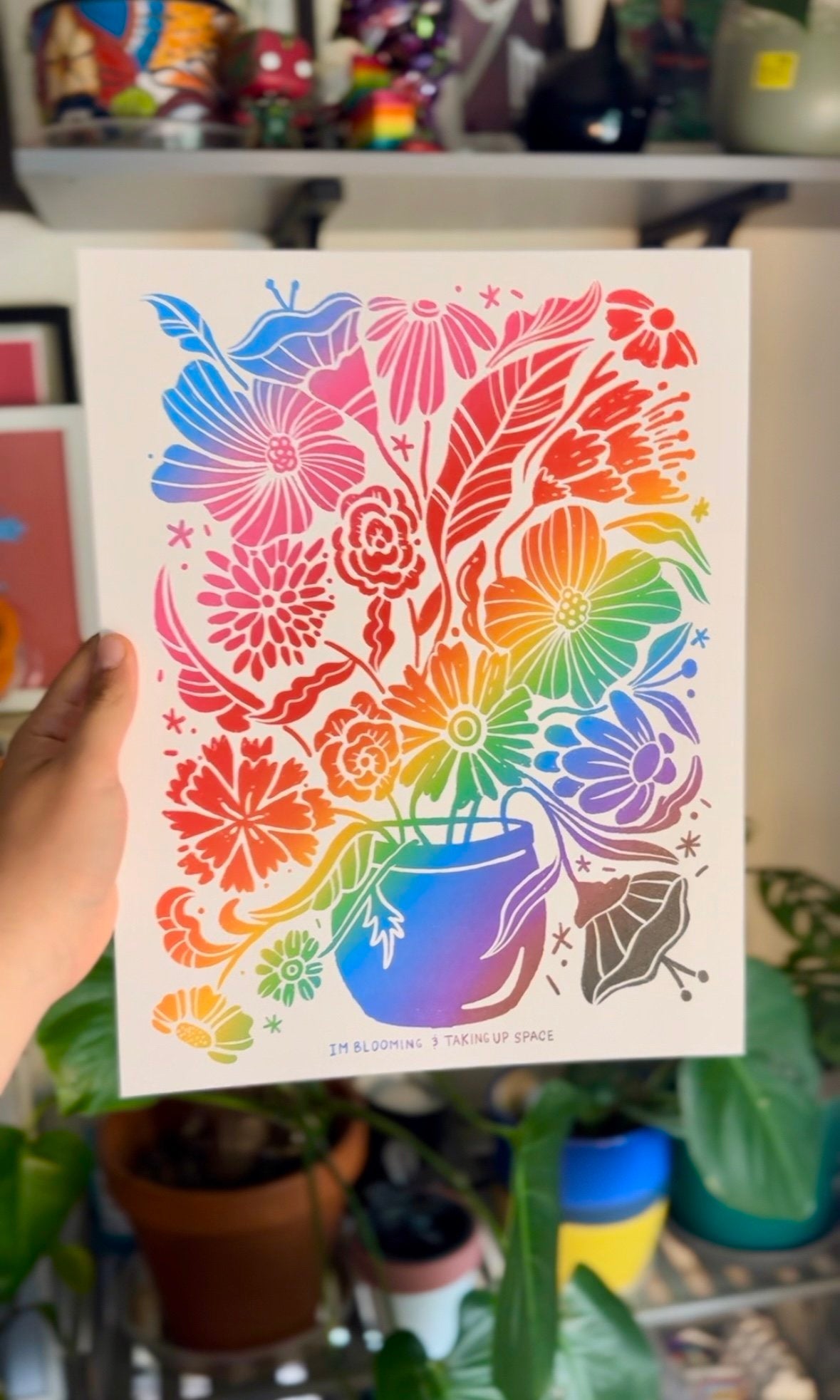 Blooming And Taking Up Space Print