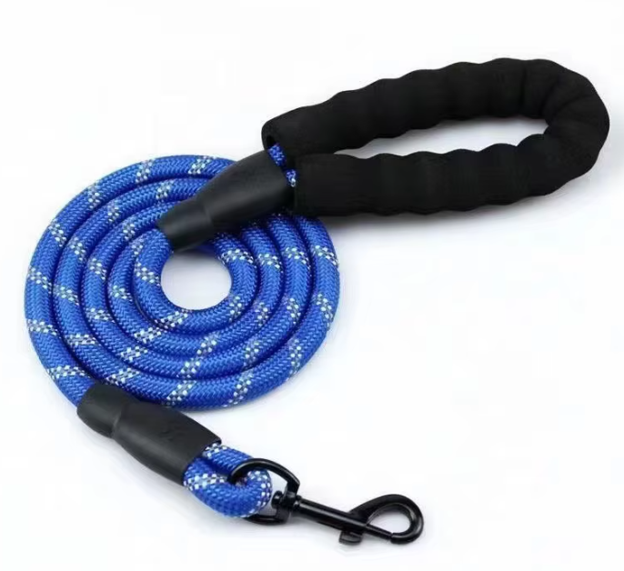 Leash: Reflective Nylon Dog Leash | 5ft | Comfort Handle | 8 Colors