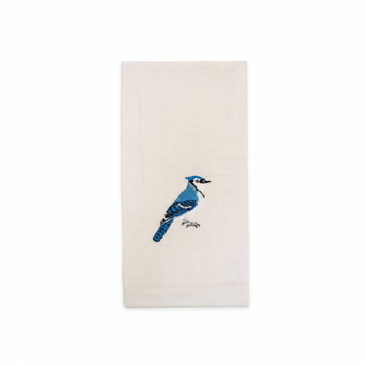 Bird Embroidered Cotton Tea Towels - Handmade Kitchen Gift