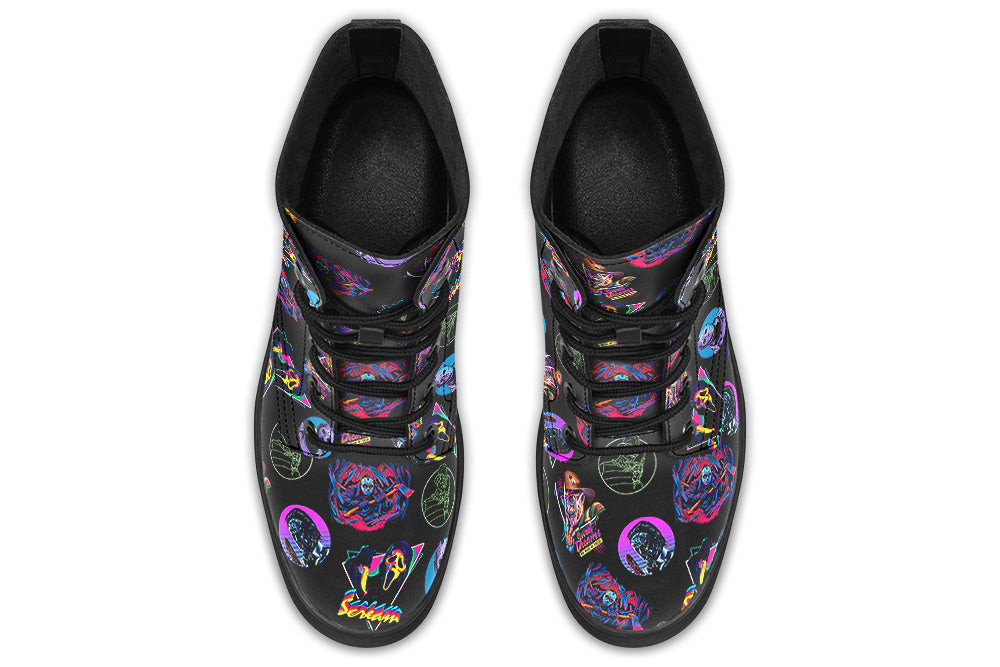Vegan Ankle Boots - 80's Horror