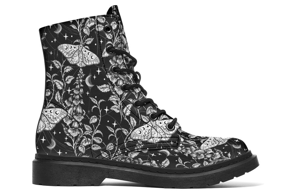 Vegan Ankle Boots - Poison Floral