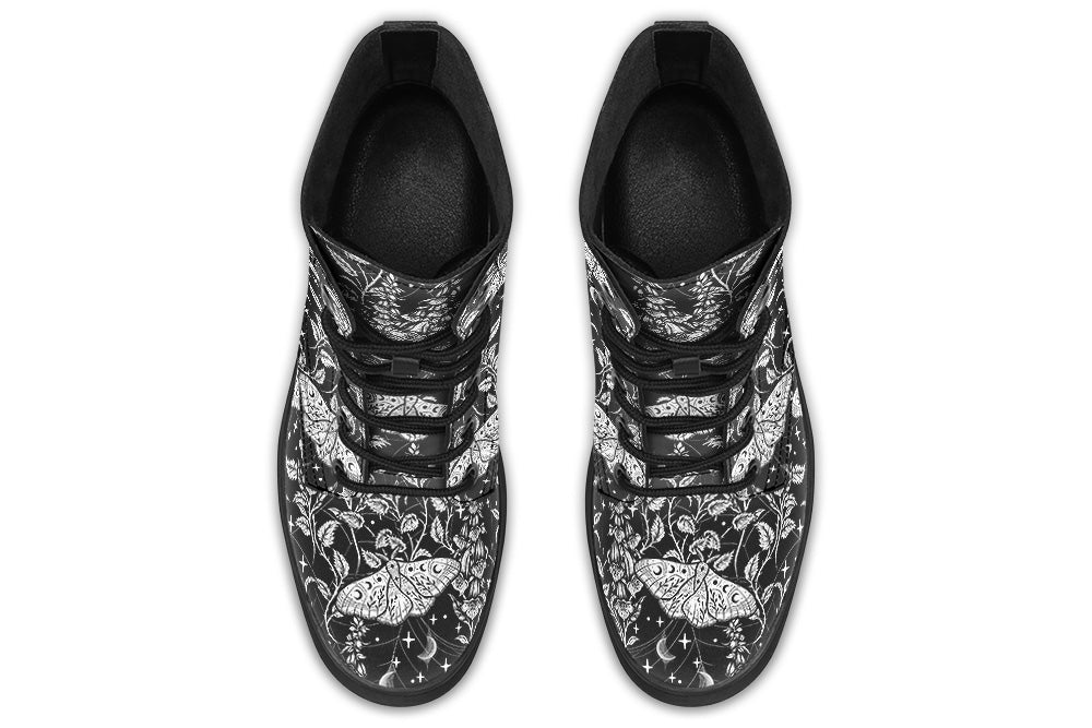Vegan Ankle Boots - Poison Floral