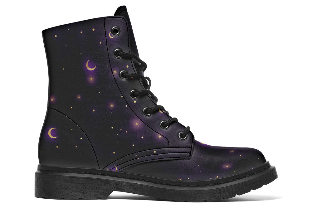 Vegan Ankle Boots - Starry Night