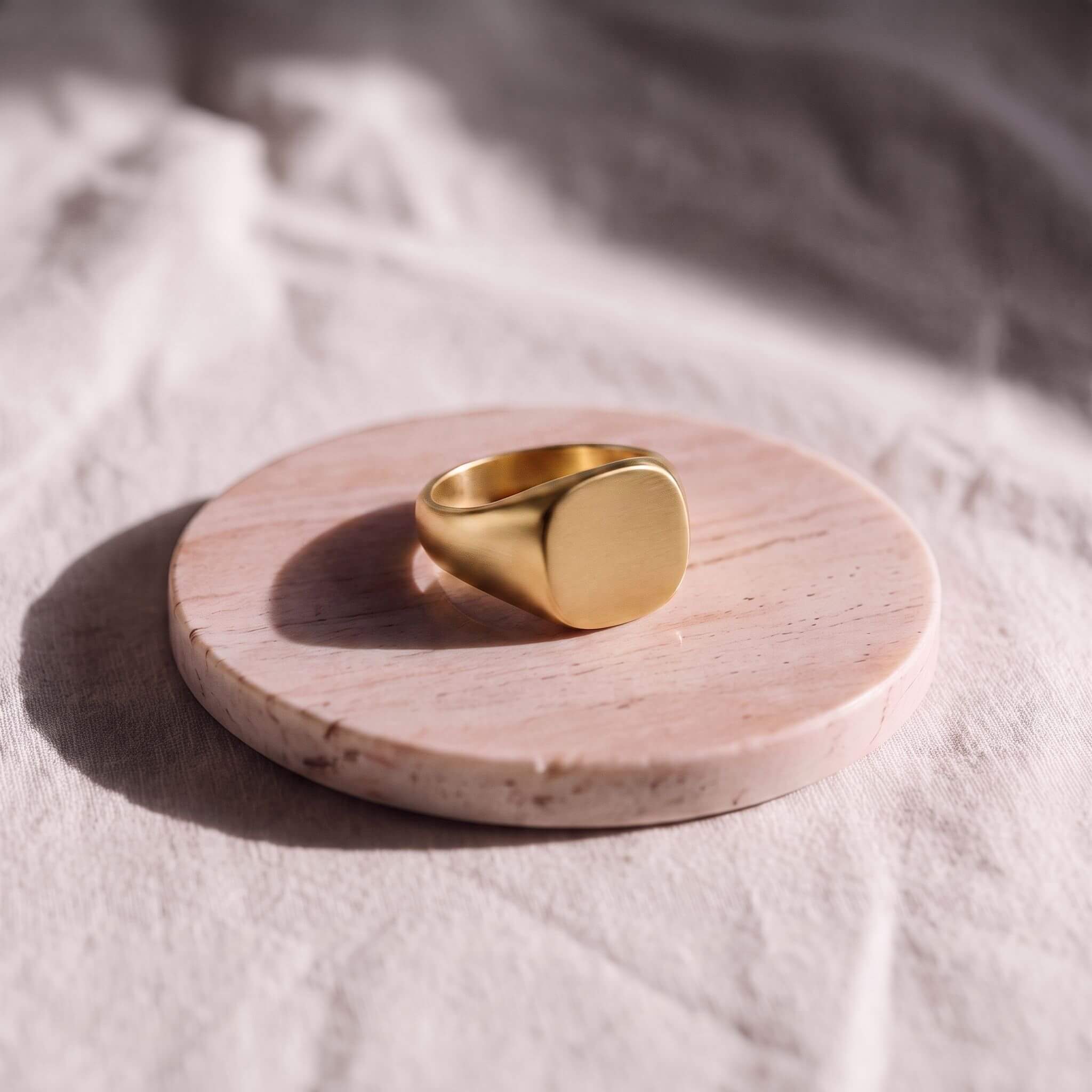 Brass Square Signet Ring | Mamba