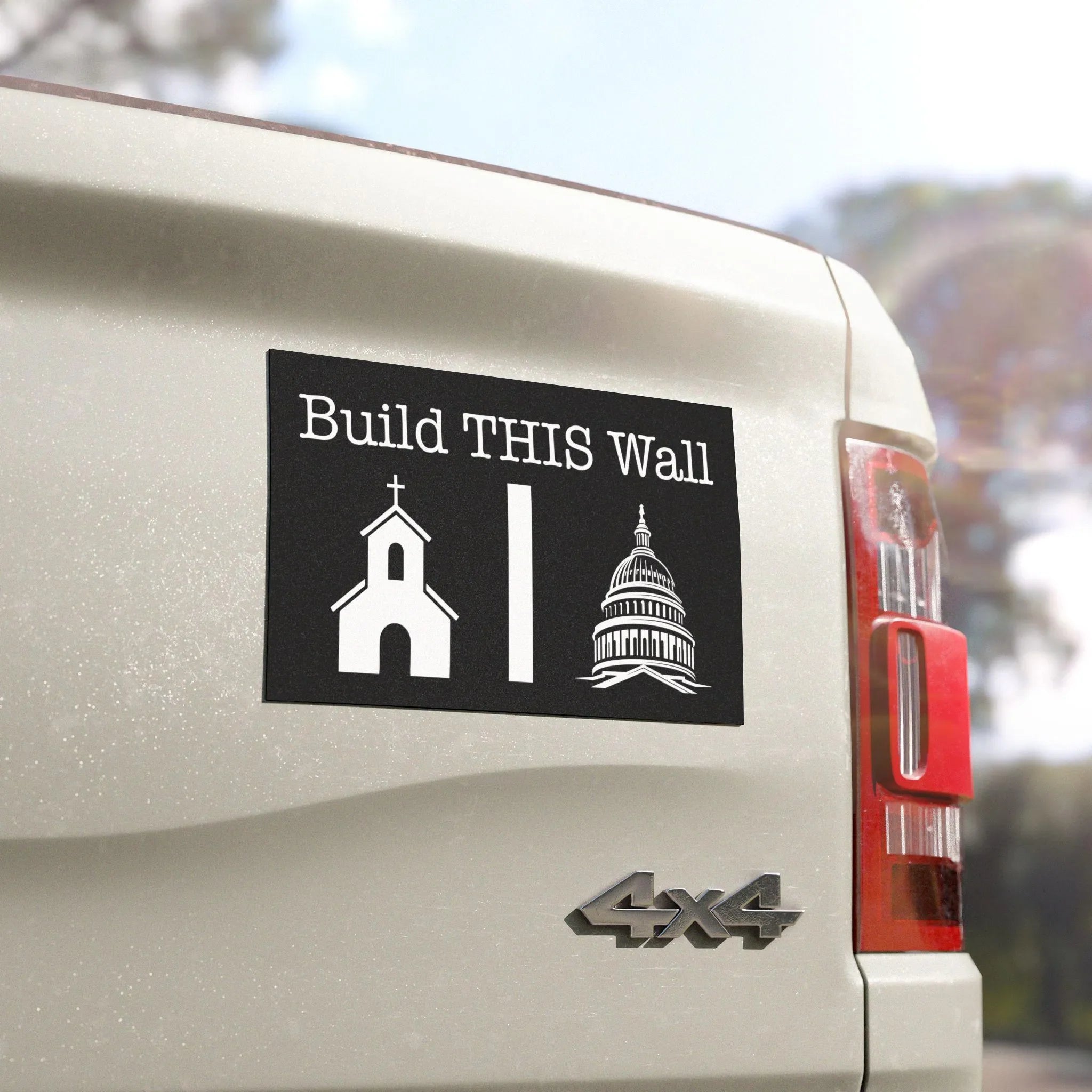Build This Wall Car Magnet