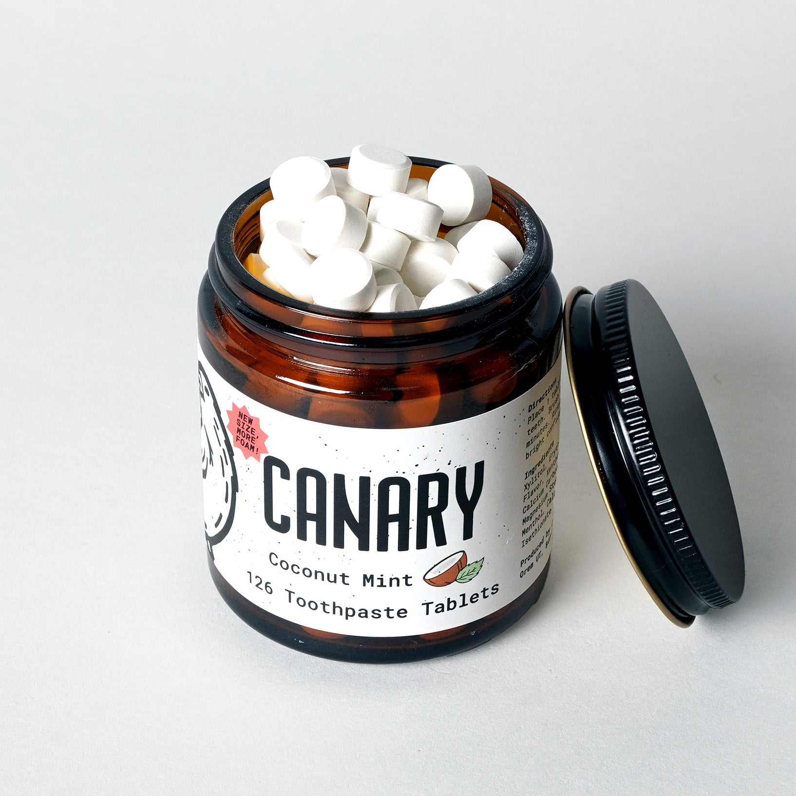 Coconut Mint Toothpaste Tablets | Plastic-Free | Nano Hydroxyapatite